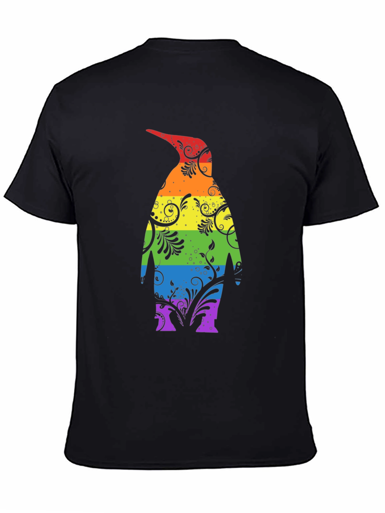 Rainbow Penguin Graphic Tee - Unique Stylish Design