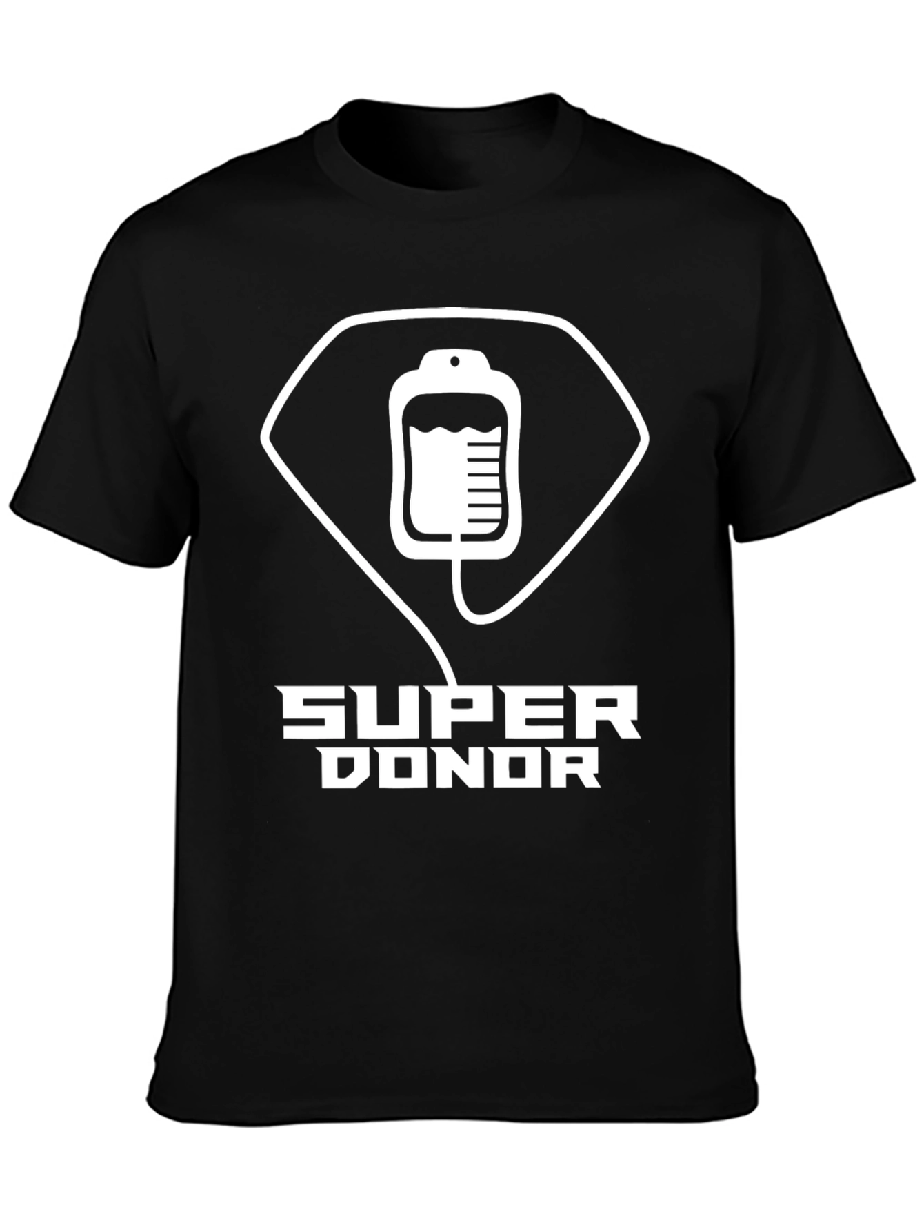 Super Donor Blood Bag Graphic T-Shirt