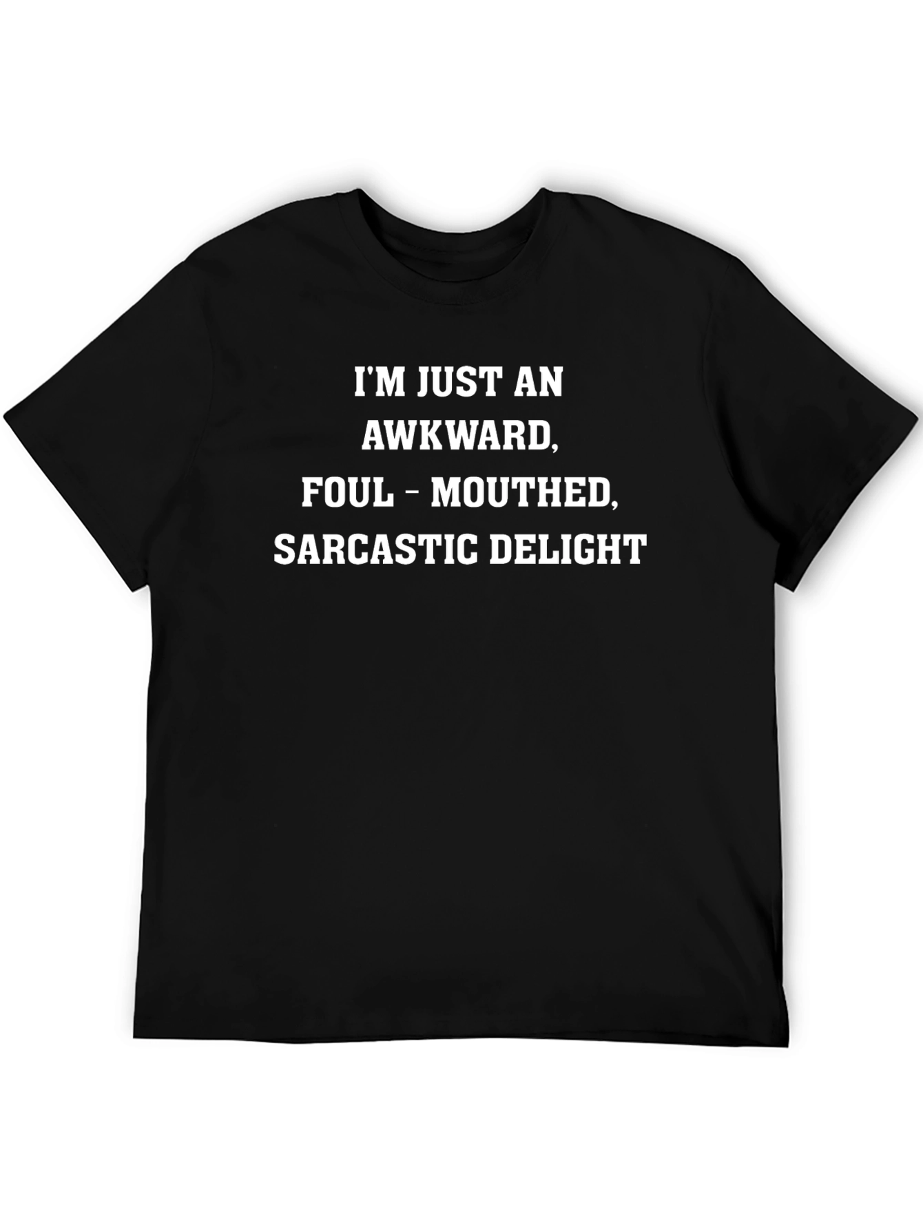 Awkward Sarcastic Delight Black T-Shirt
