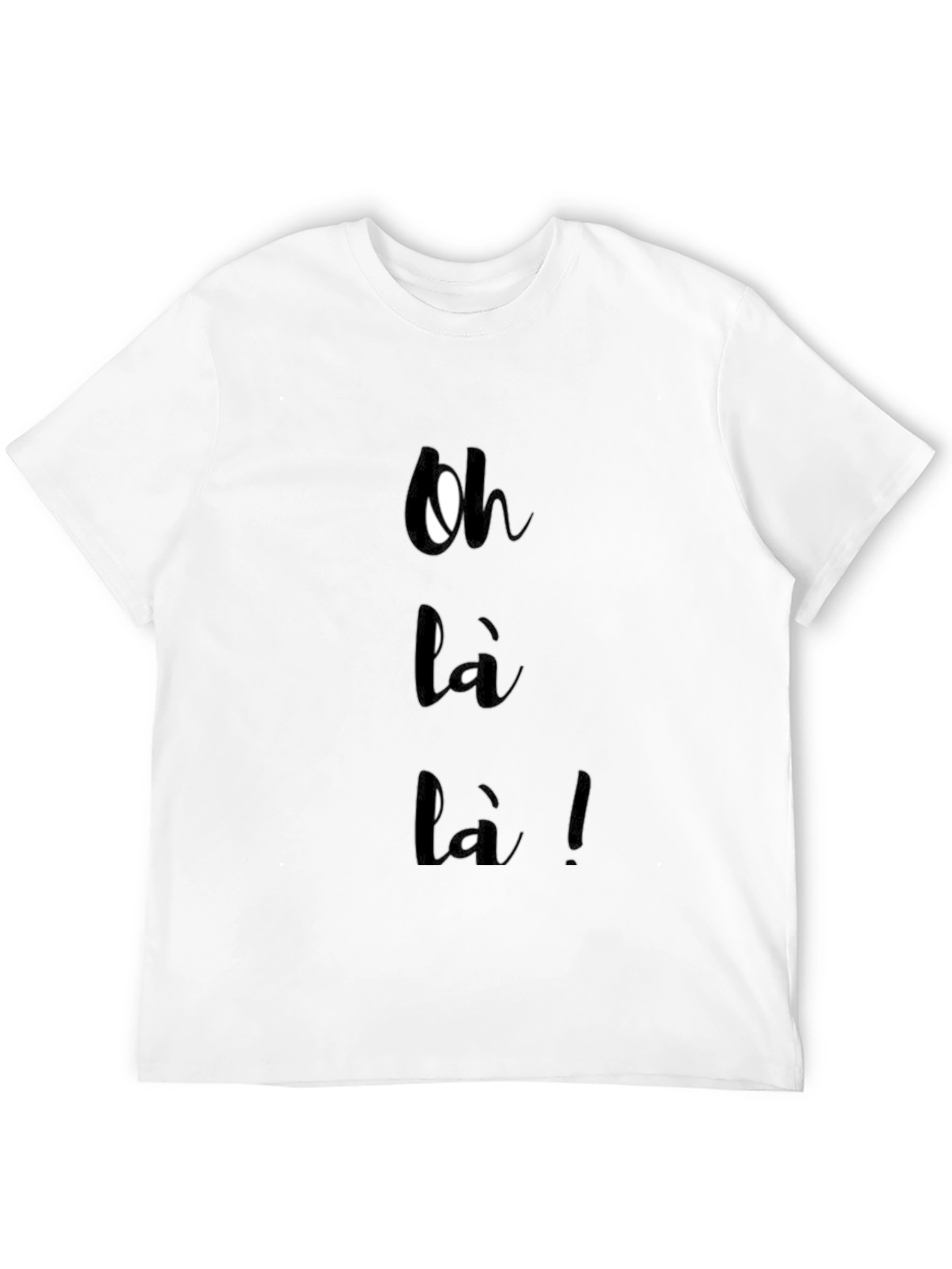 Oh Là Là!  Stylish Black Graphic Tee
