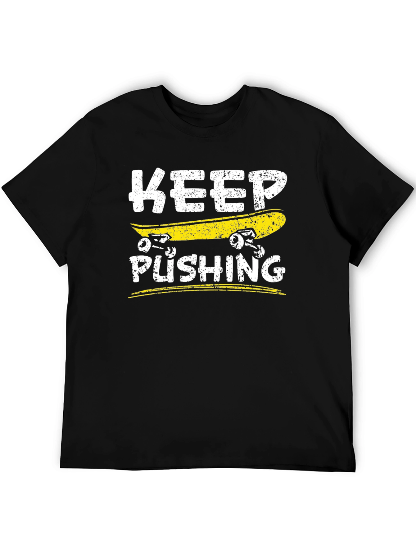 Keep Pushing Skateboard T-Shirt