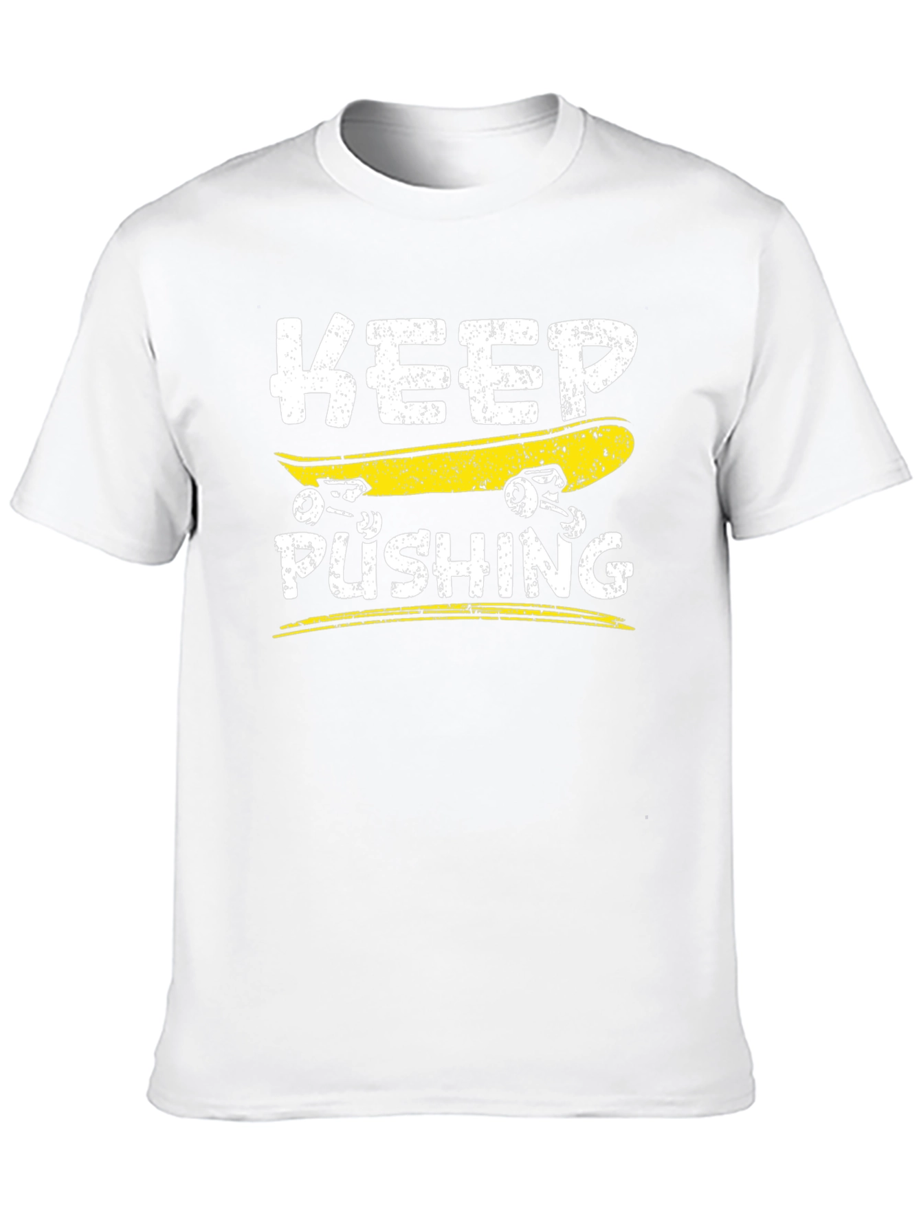 Keep Pushing Skateboard T-Shirt
