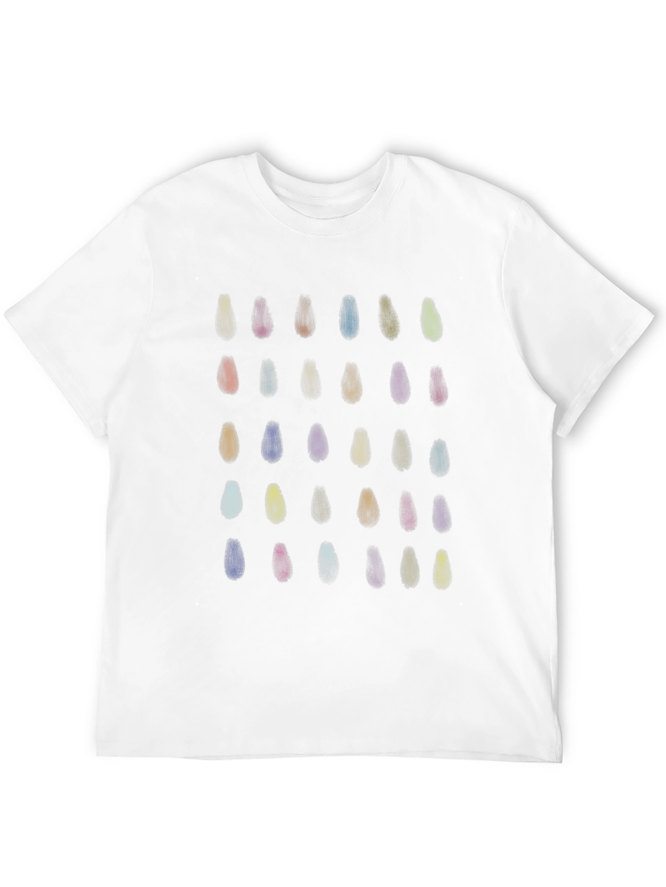 Abstract Painted Design Black T-Shirt