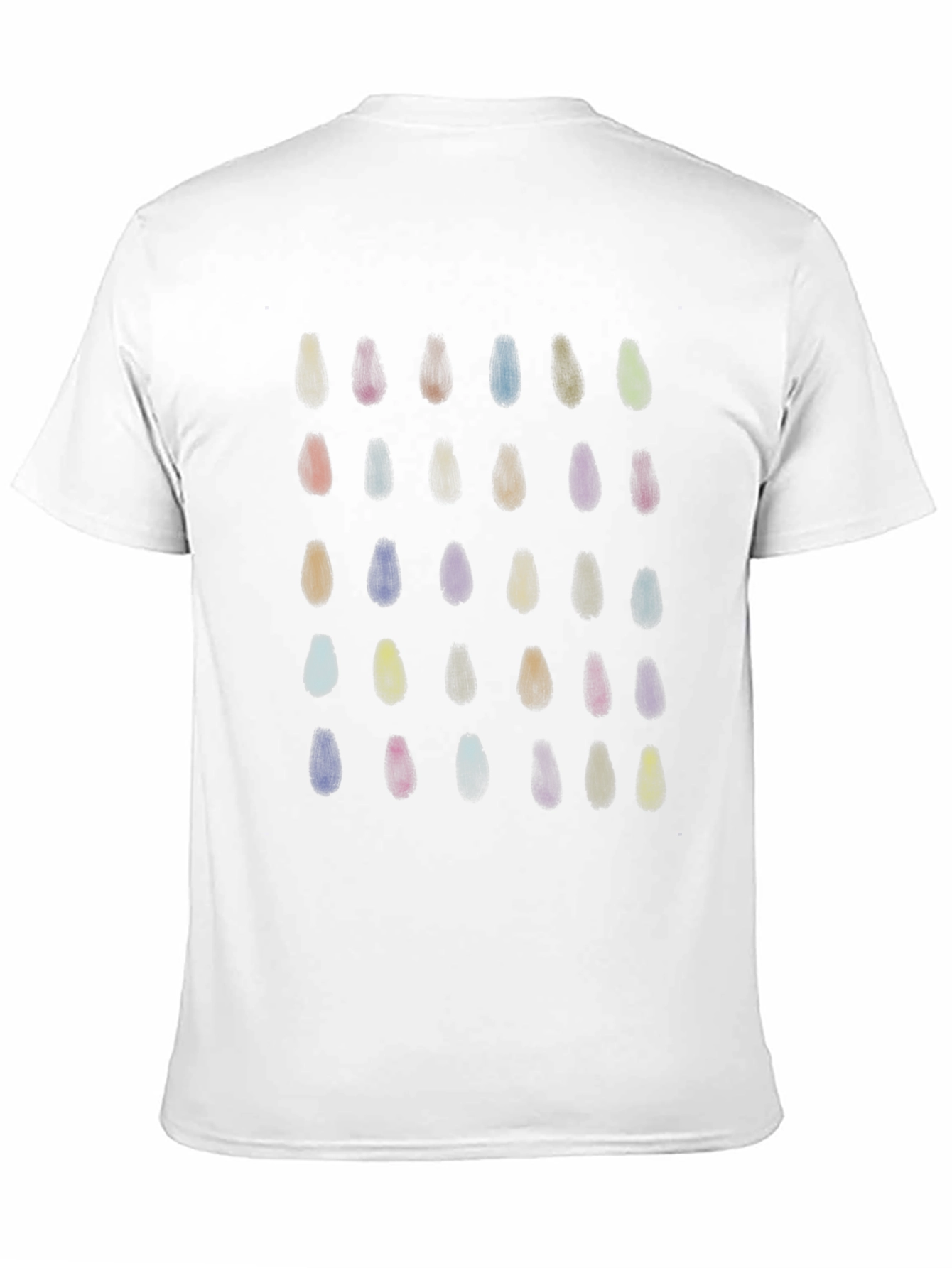 Abstract Painted Design Black T-Shirt