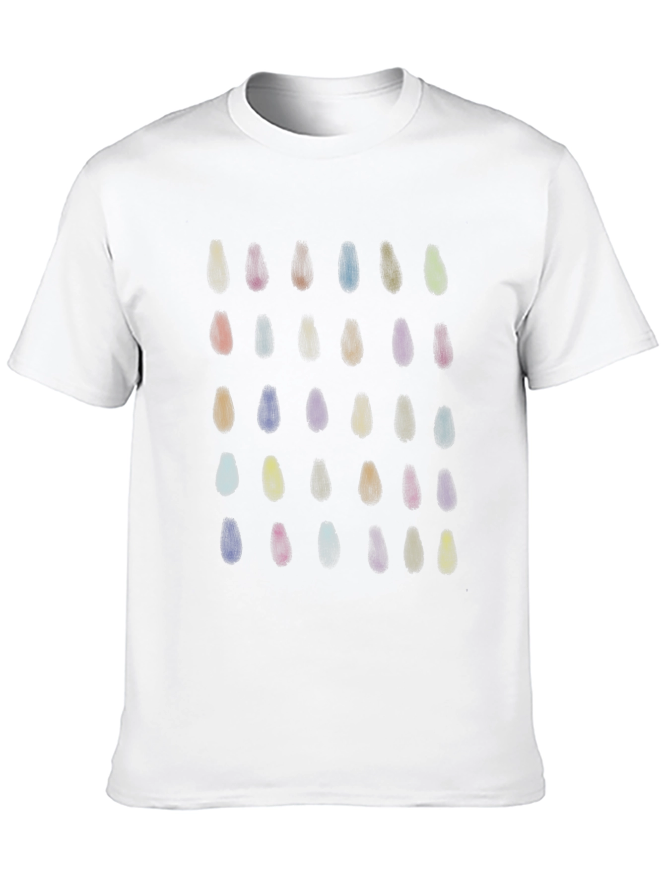 Abstract Painted Design Black T-Shirt