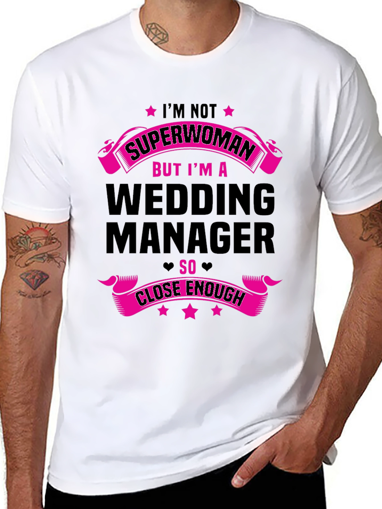 Wedding Manager Graphic Tee - Superwoman Close Enough