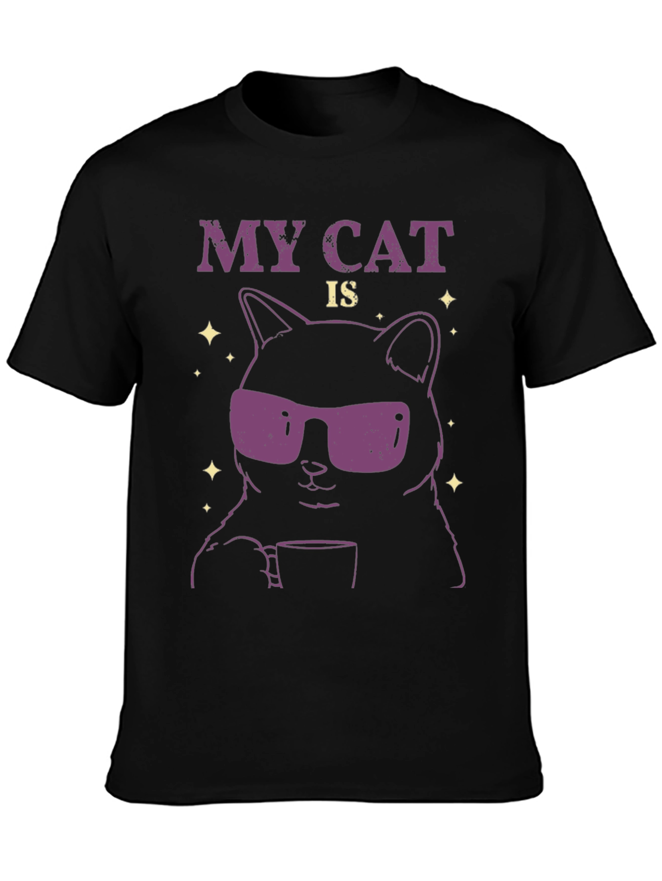 Cool Cat T-Shirt - Funny Graphic Tee