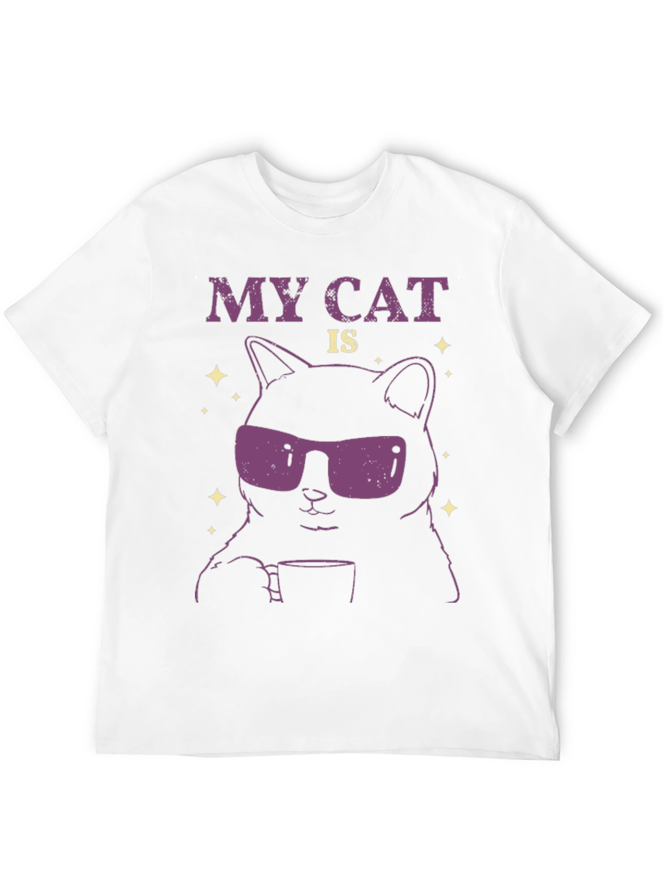 Cool Cat T-Shirt - Funny Graphic Tee