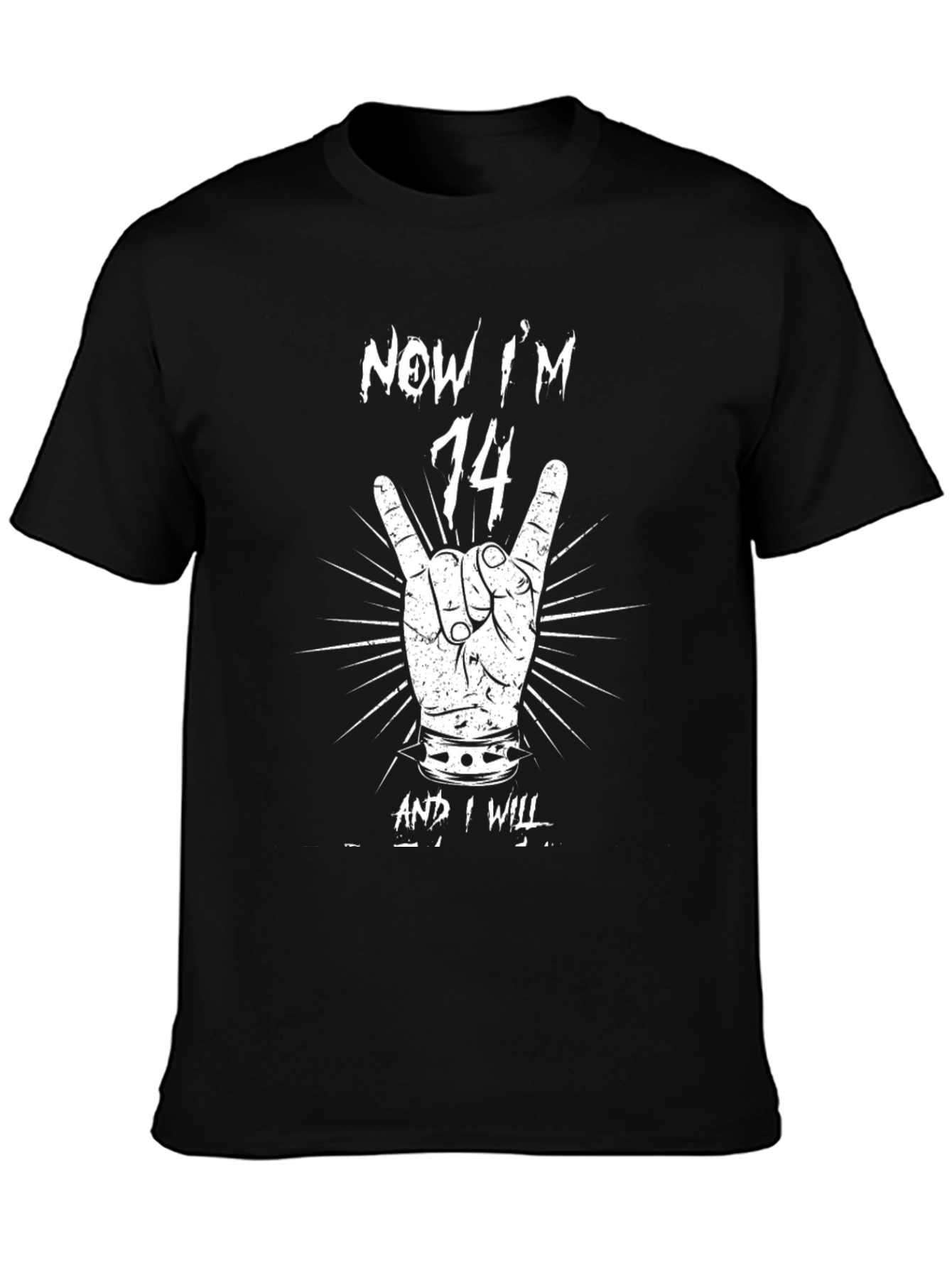 Now Im 14 Rock Hand T-Shirt
