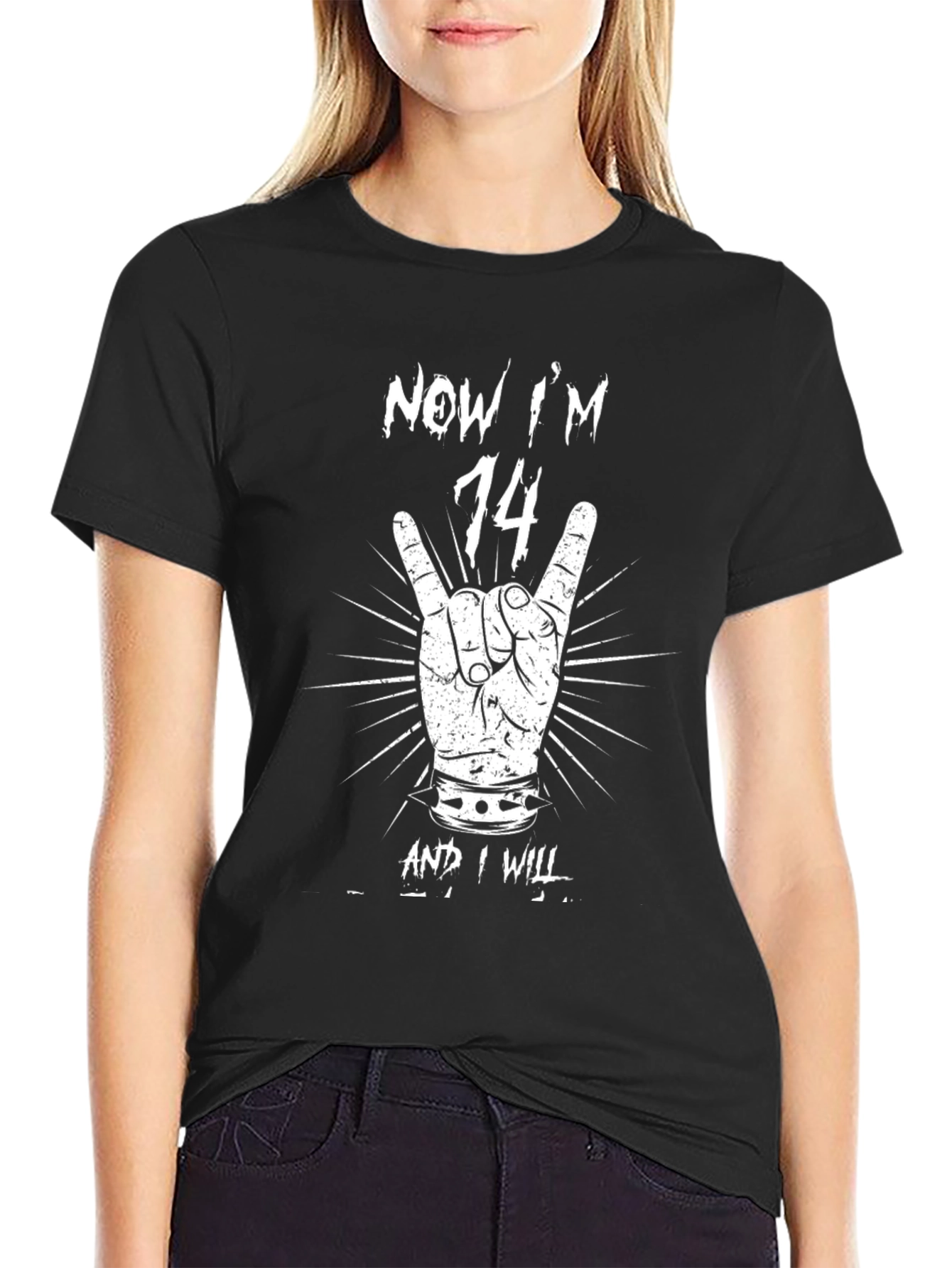 Now Im 14 Rock Hand T-Shirt