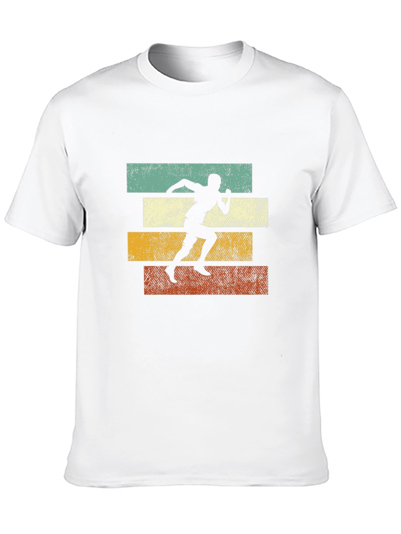 Retro Runner Graphic Tee | Black Cotton T-Shirt
