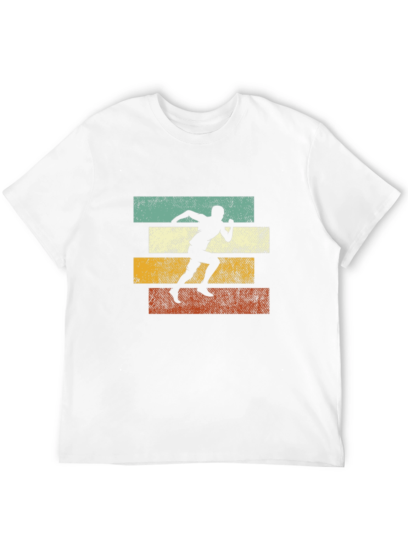 Retro Runner Graphic Tee | Black Cotton T-Shirt