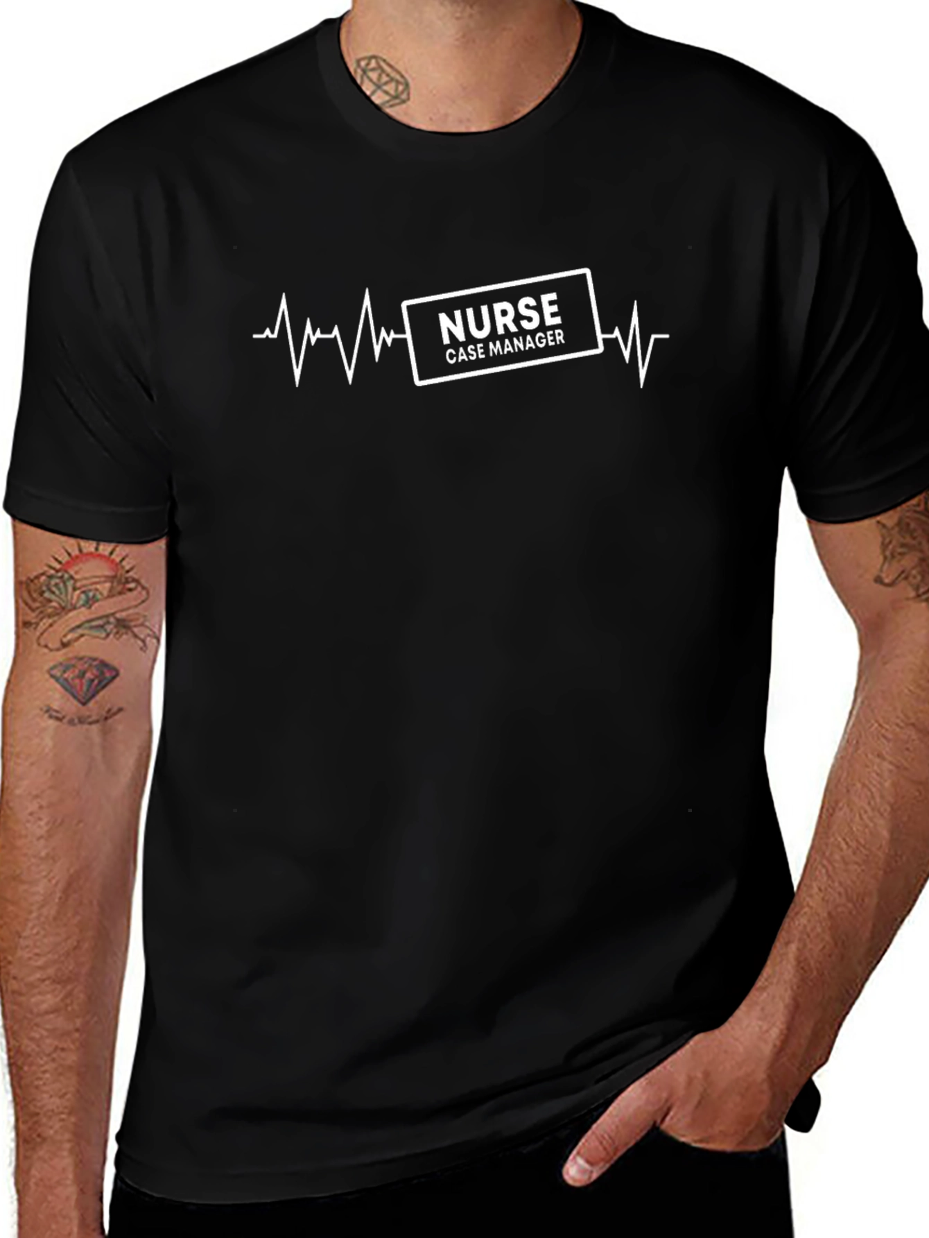 Nurse Case Manager T-Shirt - Heartbeat Design