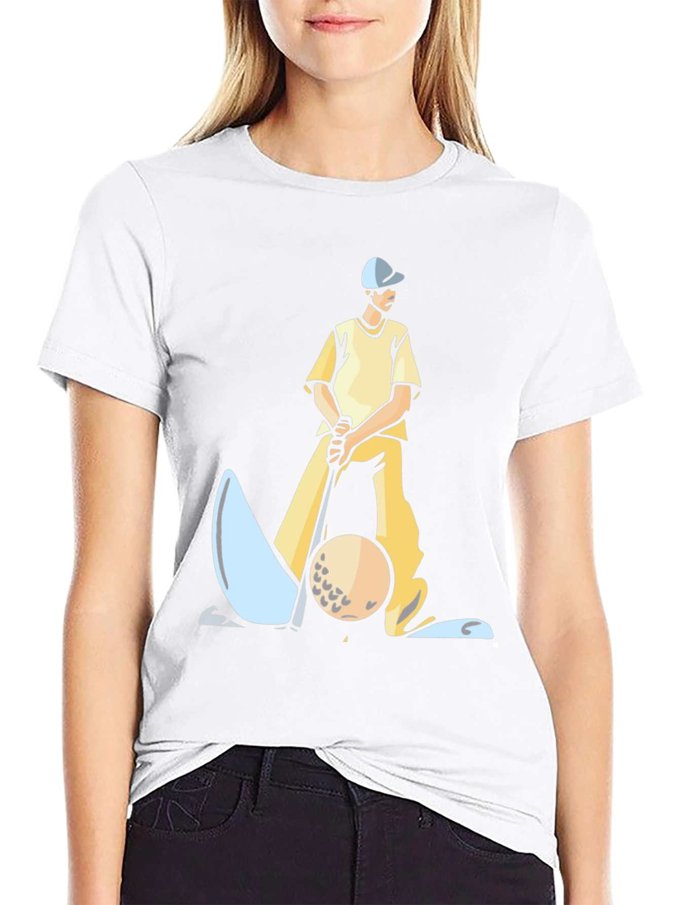 Golfer Graphic Tee - Unique Design Comfortable Fit