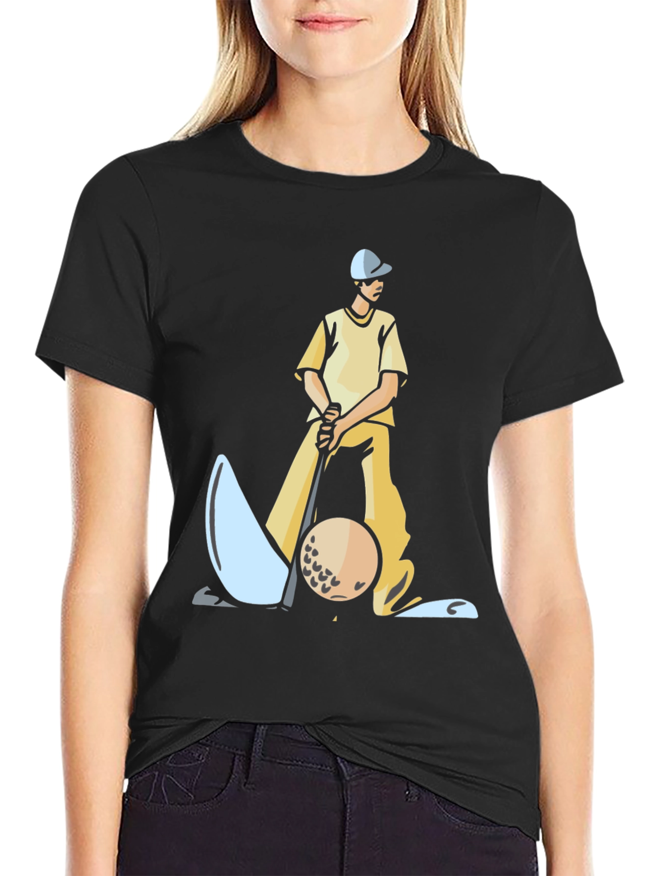 Golfer Graphic Tee - Unique Design Comfortable Fit