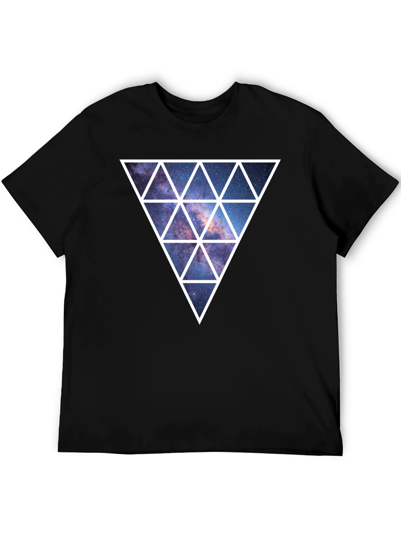 Galaxy Triangle Graphic Tee - Mens Black T-Shirt