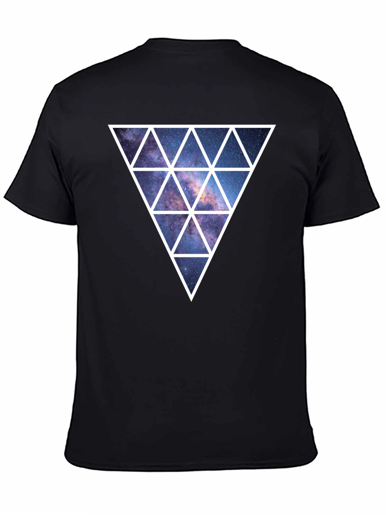 Galaxy Triangle Graphic Tee - Mens Black T-Shirt