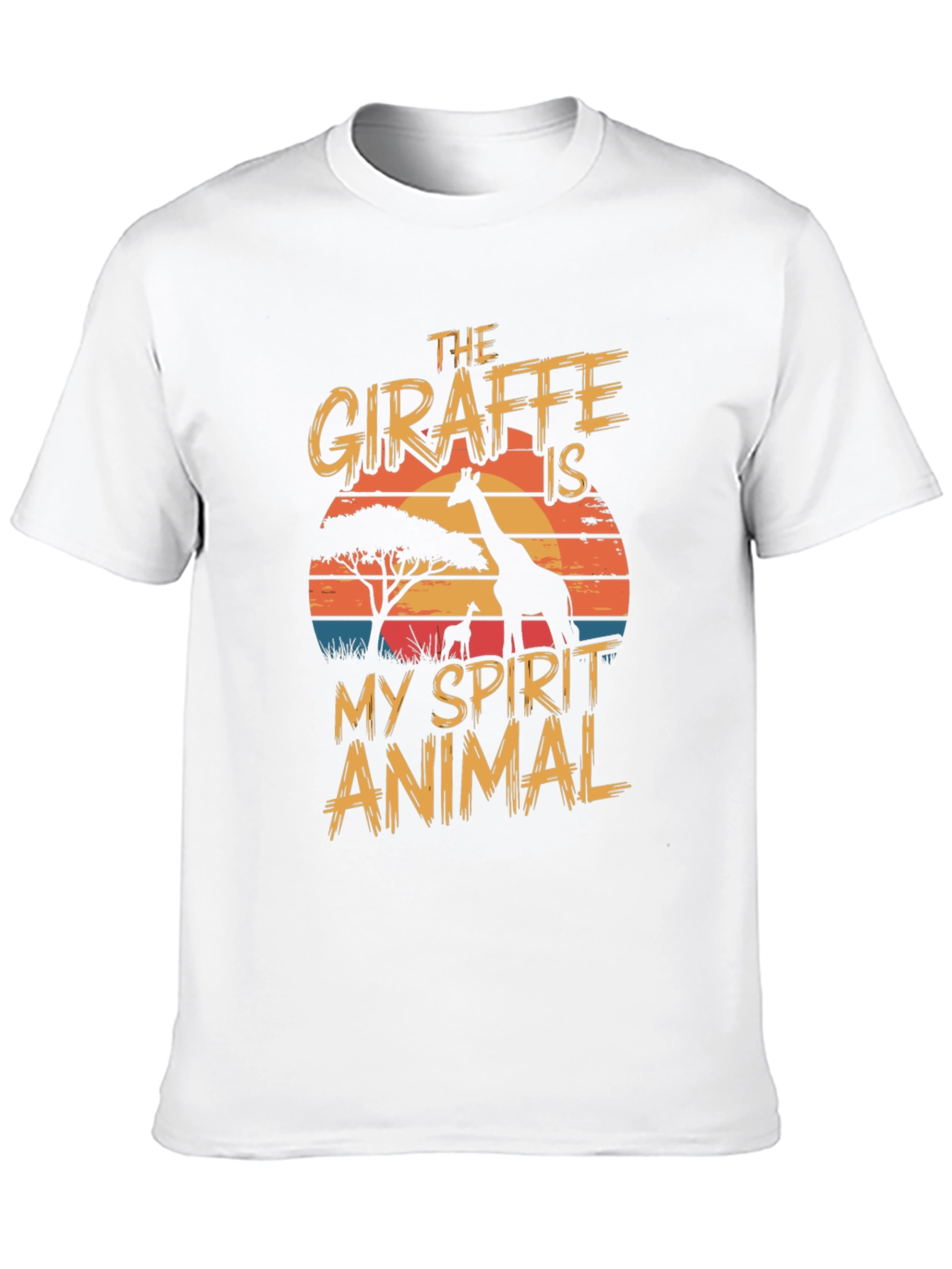 Giraffe Spirit Animal Graphic T-Shirt
