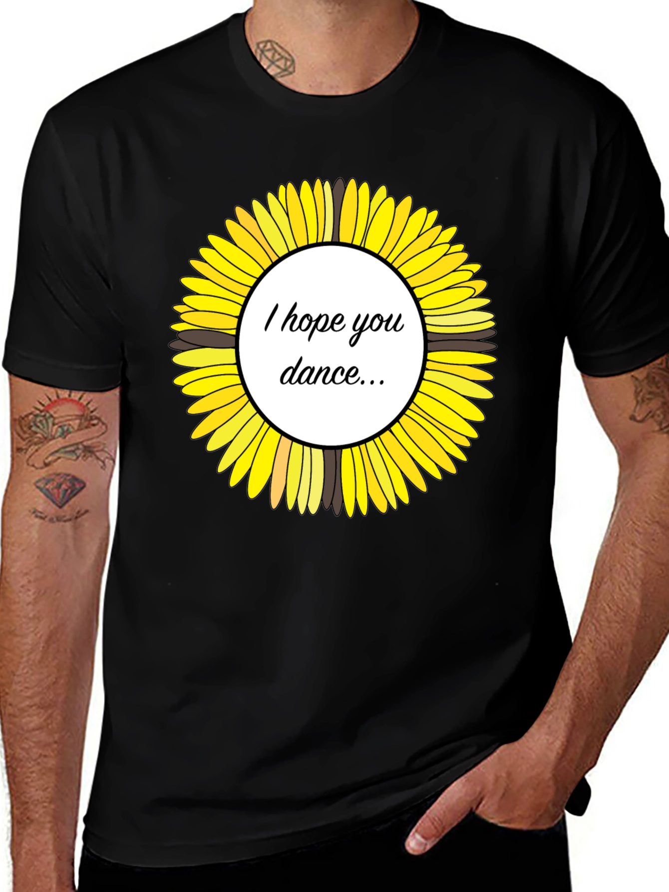 Sunflower I Hope You Dance Graphic T-Shirt