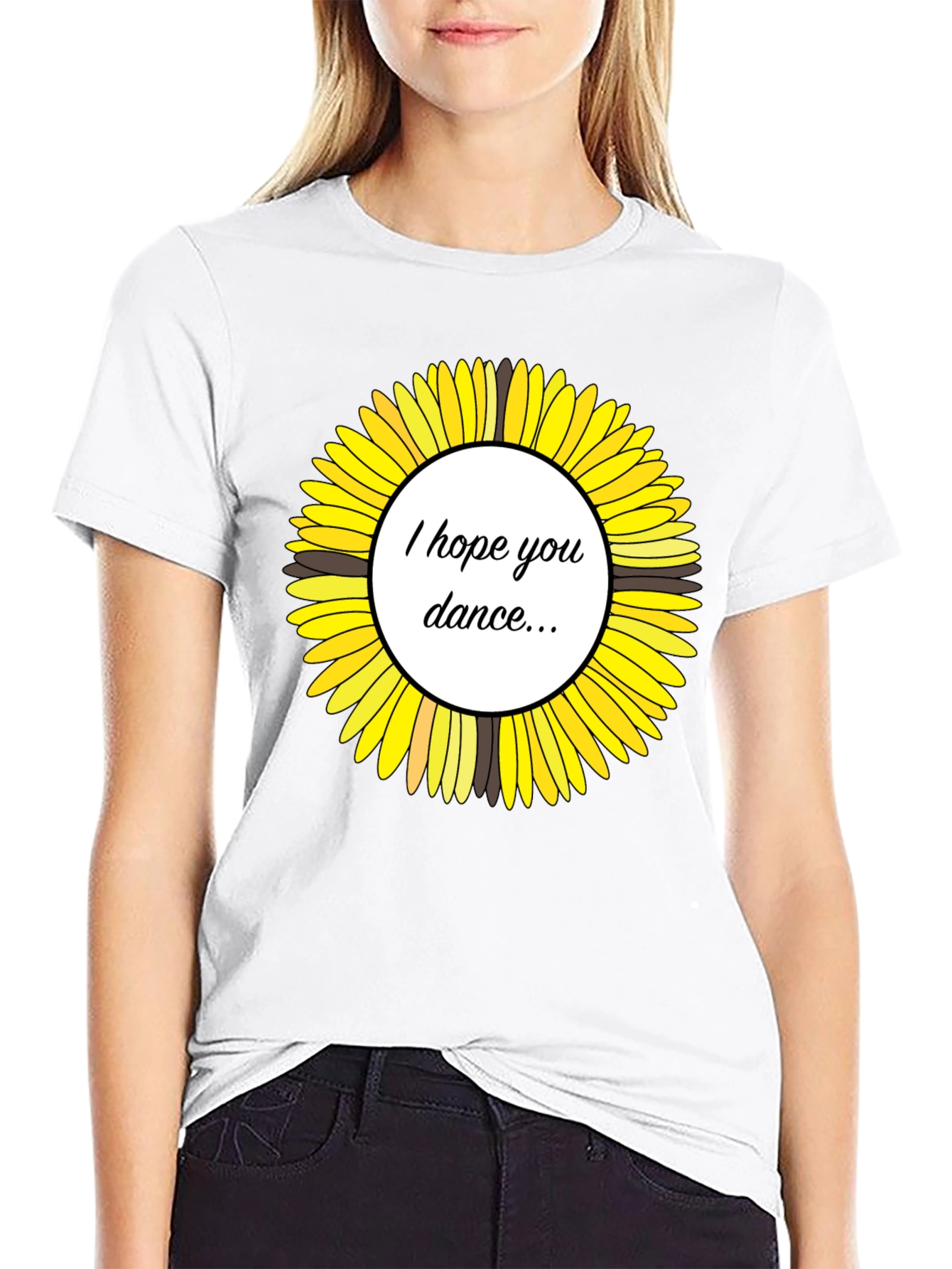 Sunflower I Hope You Dance Graphic T-Shirt