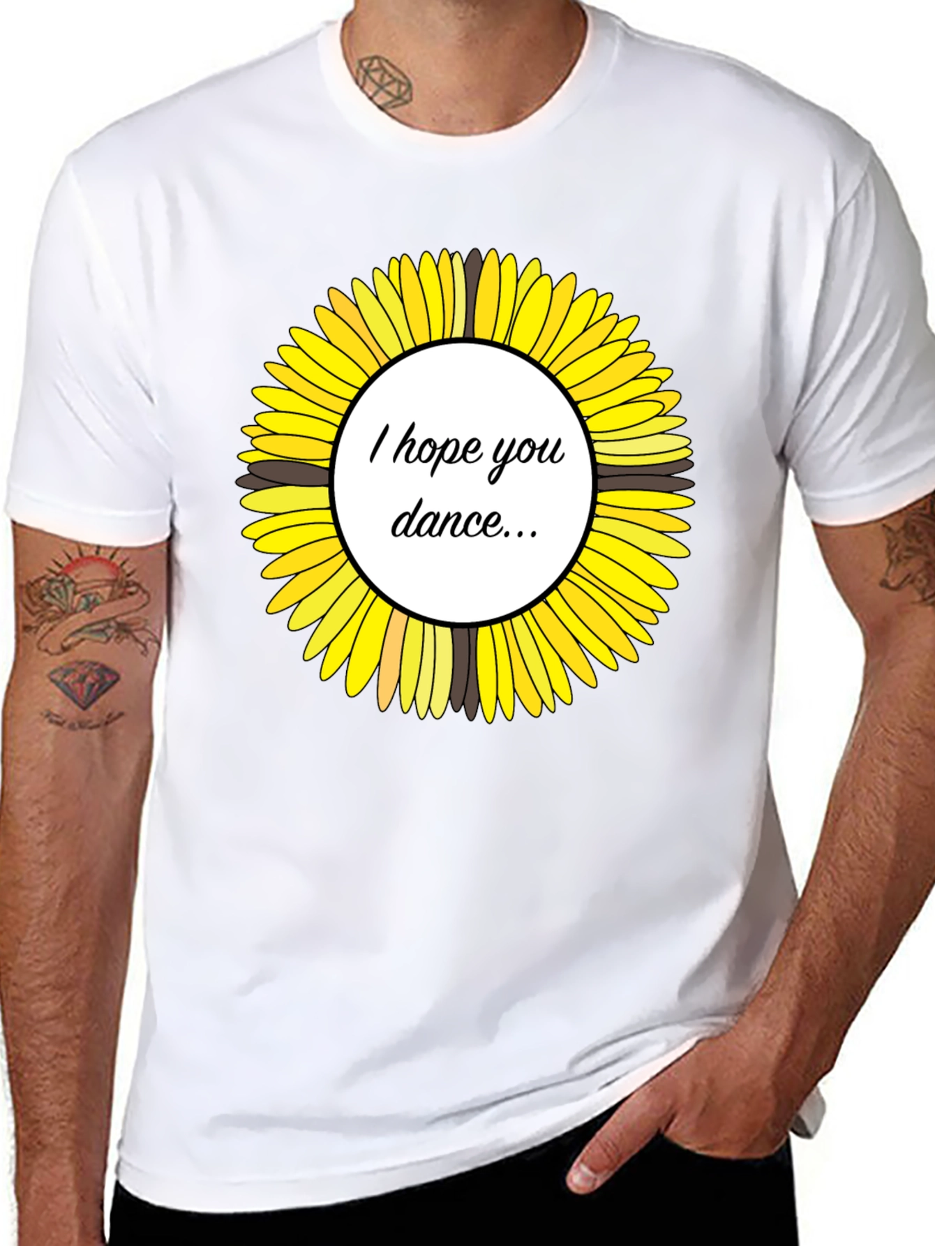 Sunflower I Hope You Dance Graphic T-Shirt