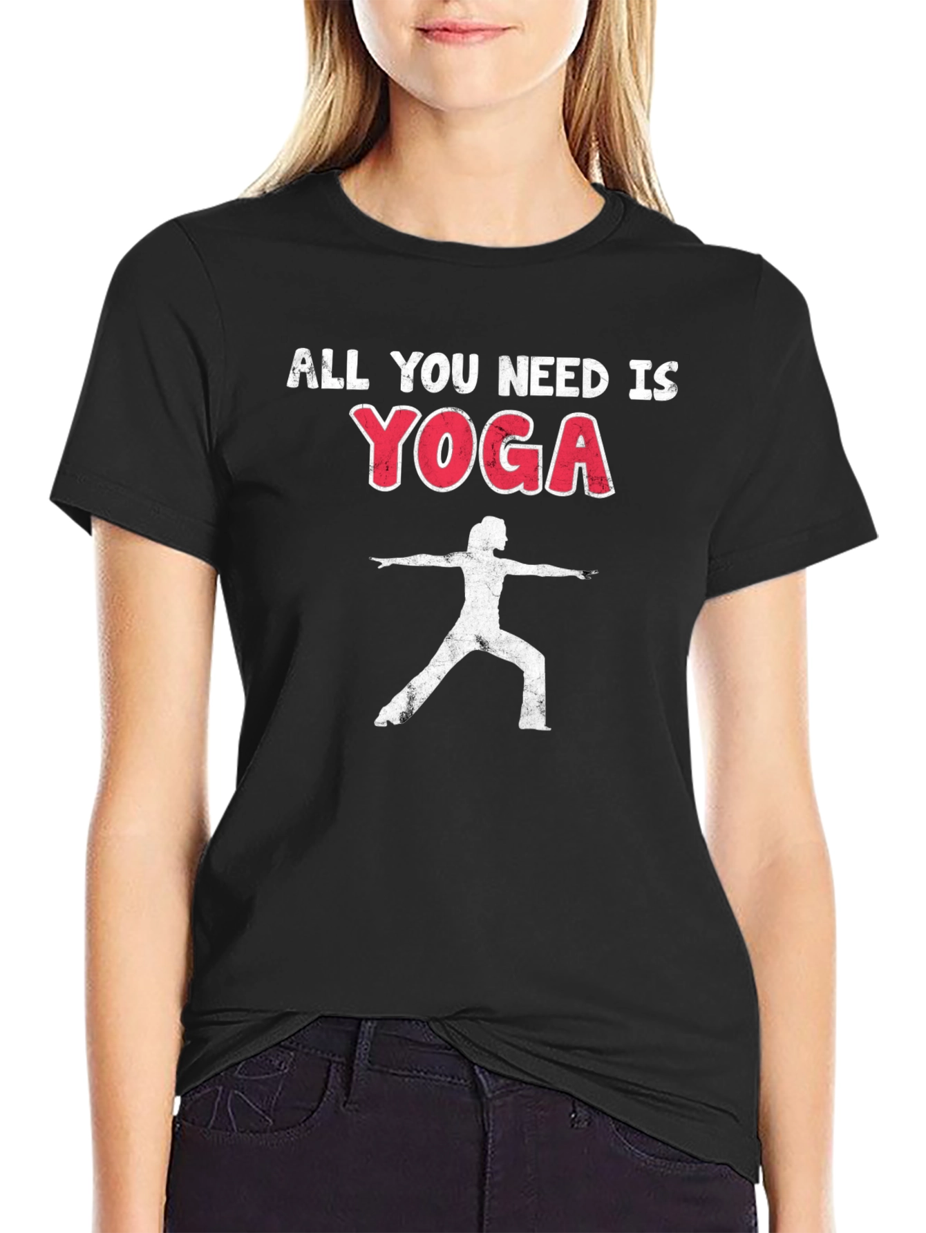 All You Need Is Yoga Black T-Shirt
