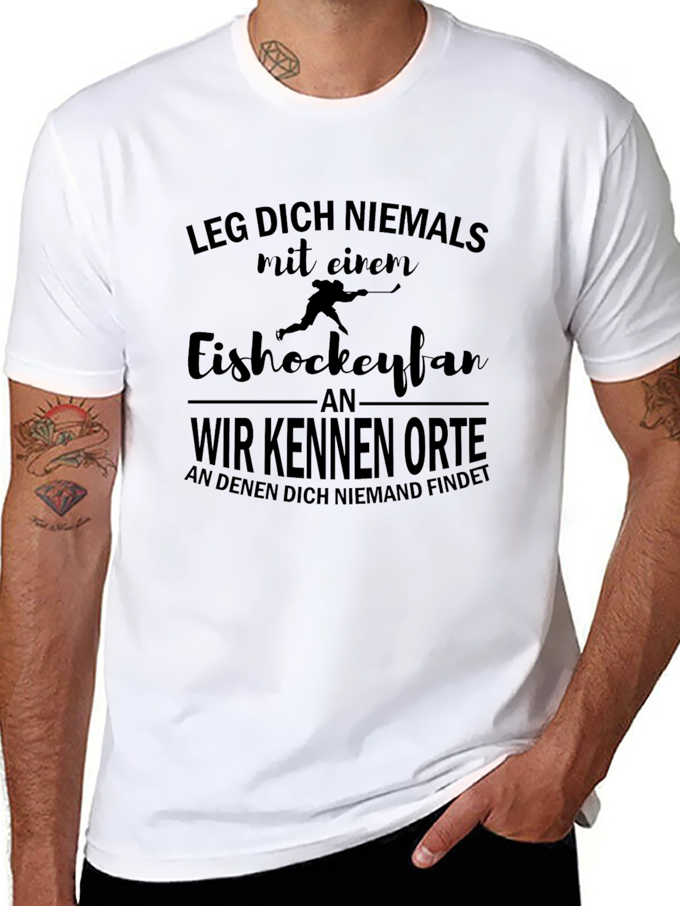 Hockey Fan Tee: Never Mess With Slogan Shirt