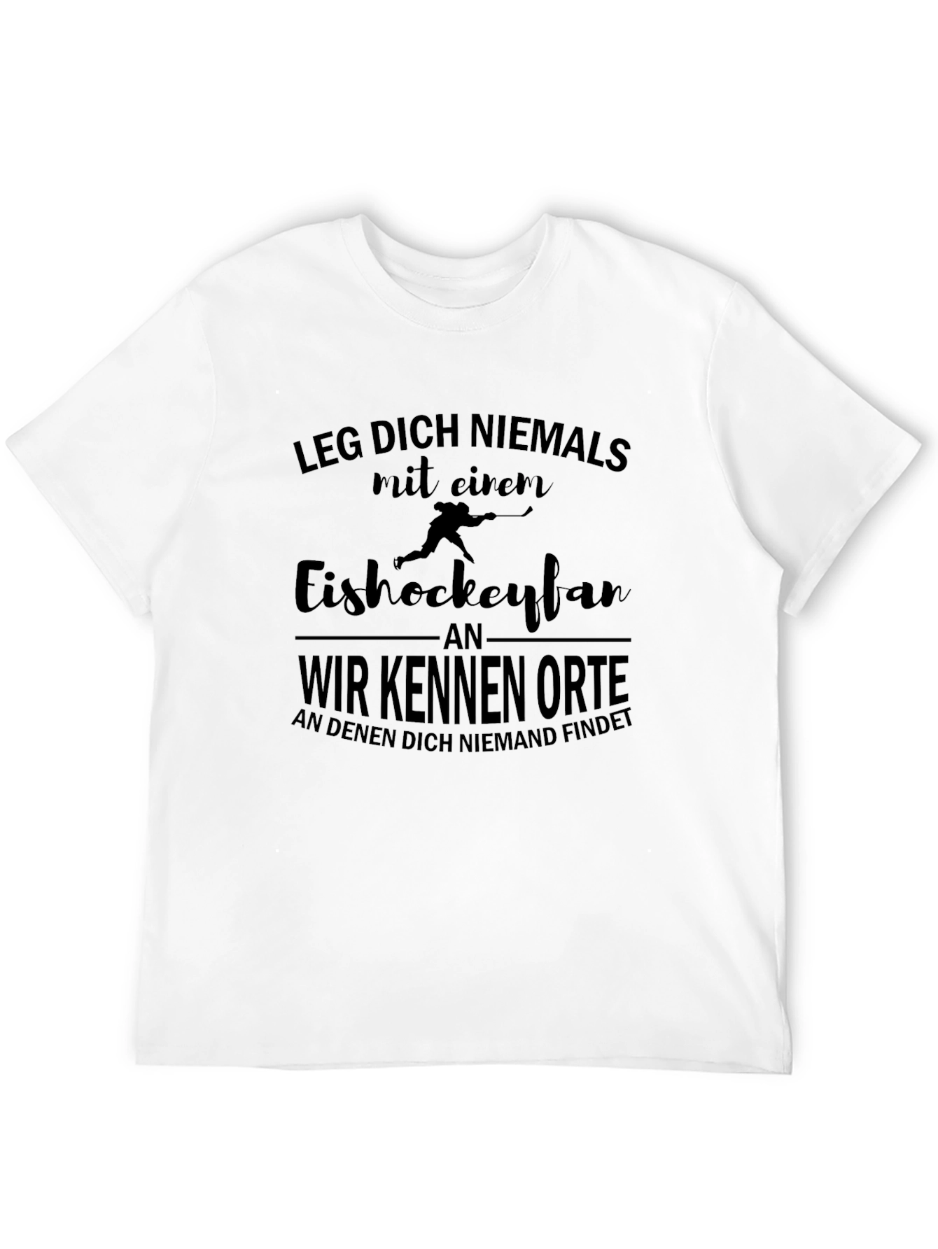 Hockey Fan Tee: Never Mess With Slogan Shirt