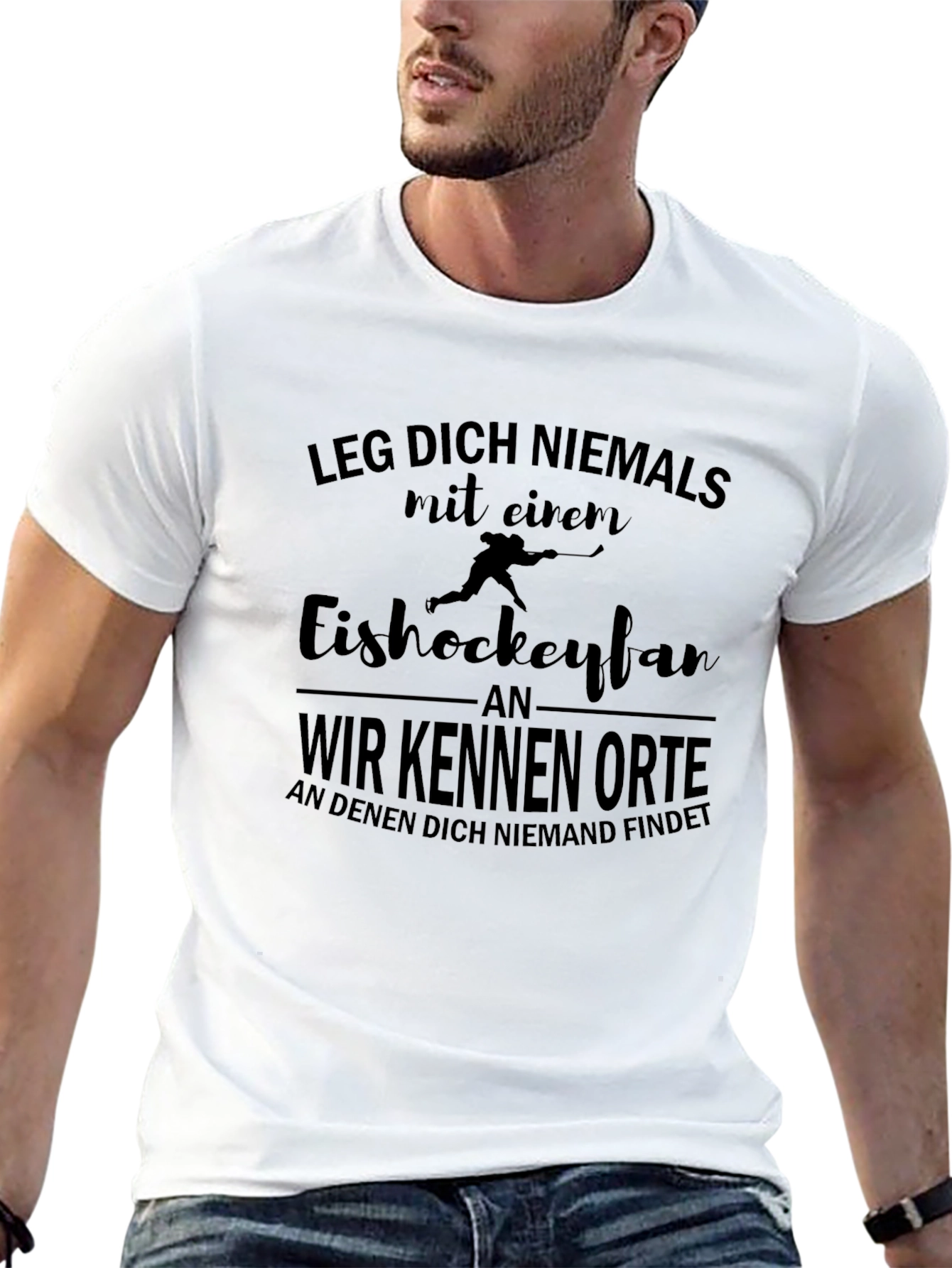 Hockey Fan Tee: Never Mess With Slogan Shirt