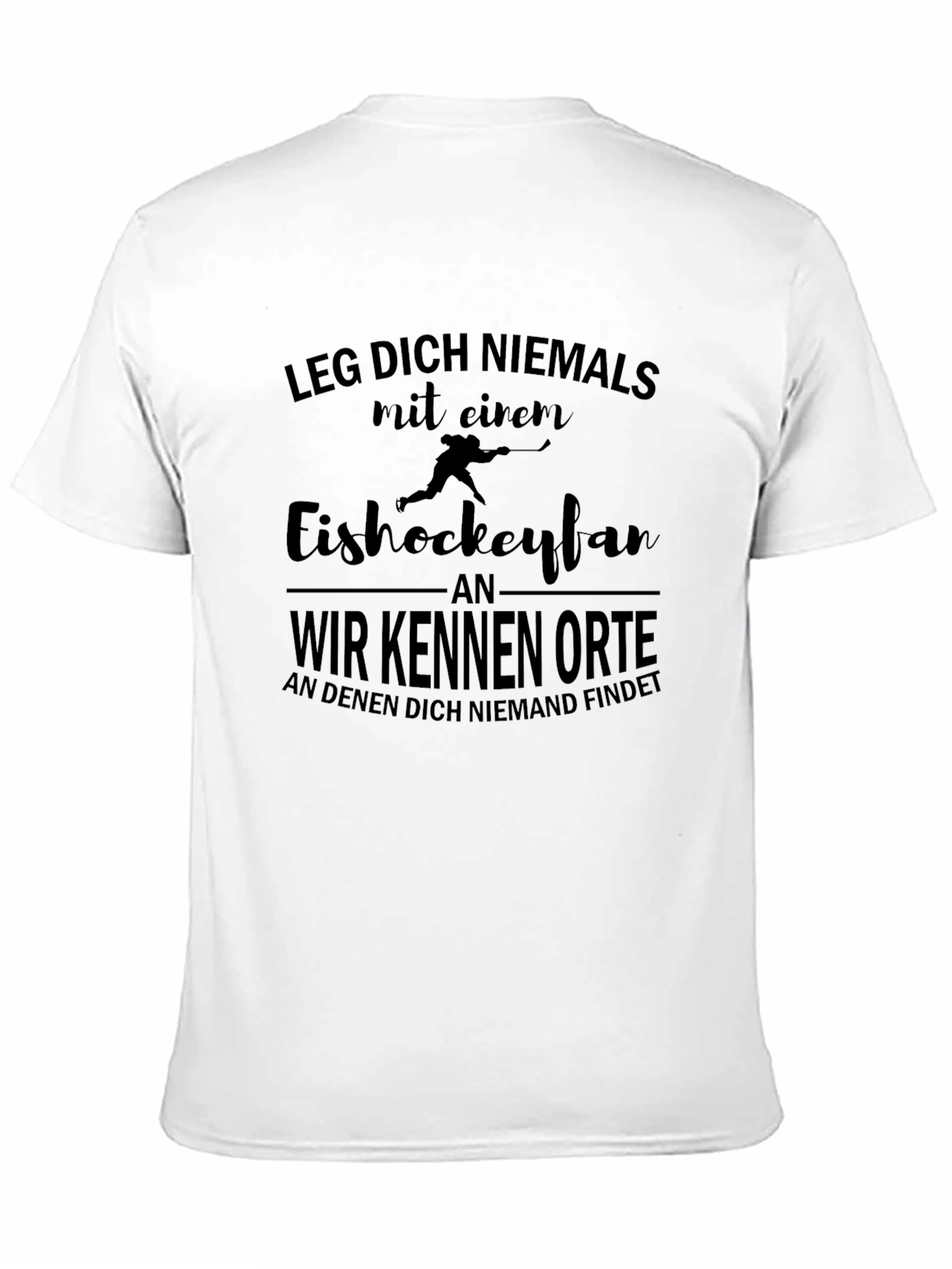 Hockey Fan Tee: Never Mess With Slogan Shirt