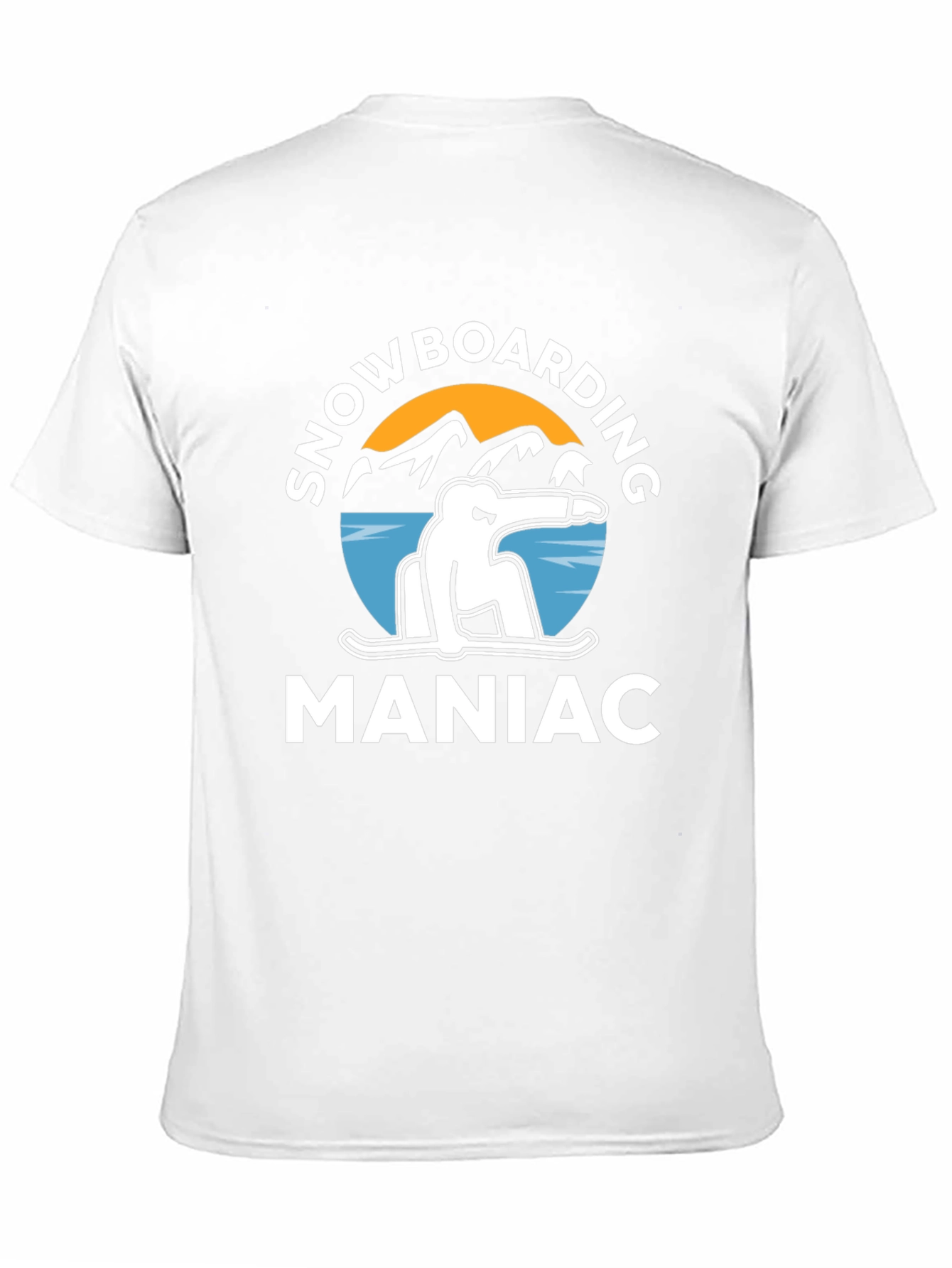 Snowboarding Maniac Graphic Tee - Black