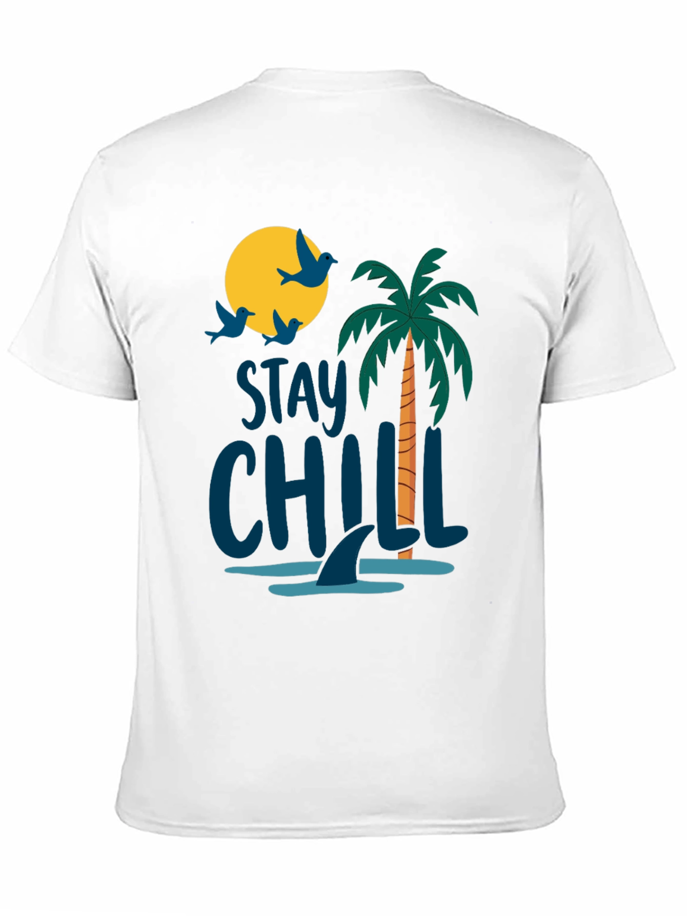 Stay Chill Black Graphic T-Shirt