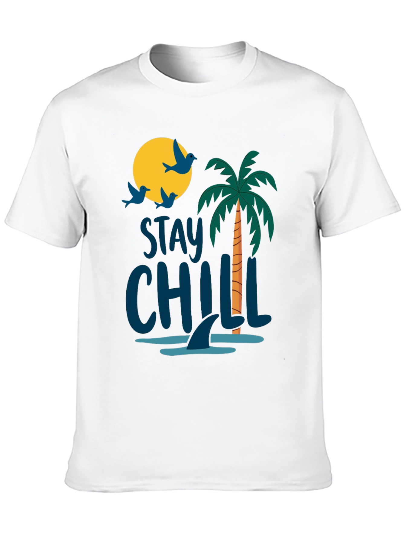 Stay Chill Black Graphic T-Shirt