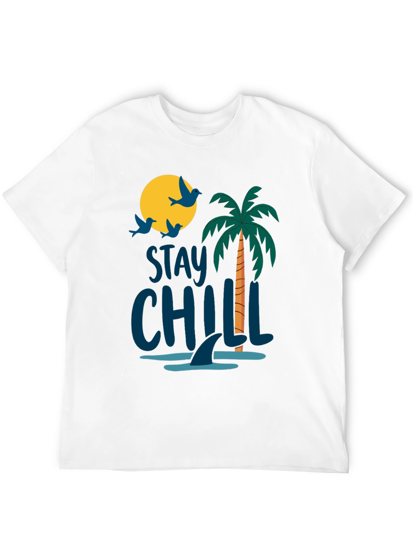 Stay Chill Black Graphic T-Shirt