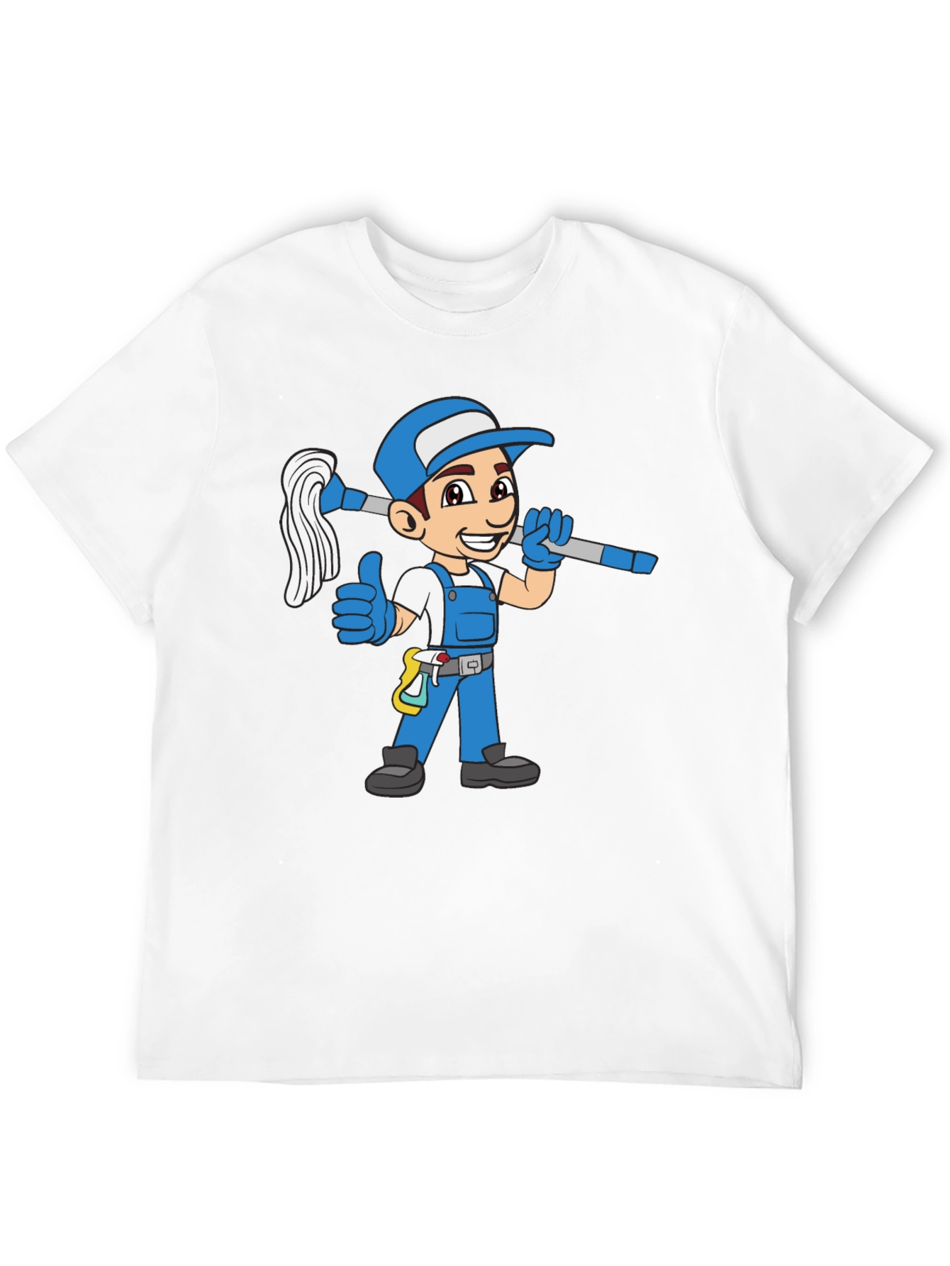 Cartoon Janitor T-Shirt