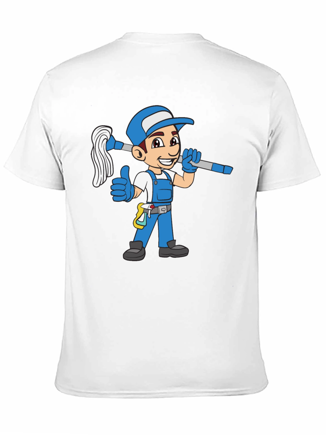 Cartoon Janitor T-Shirt