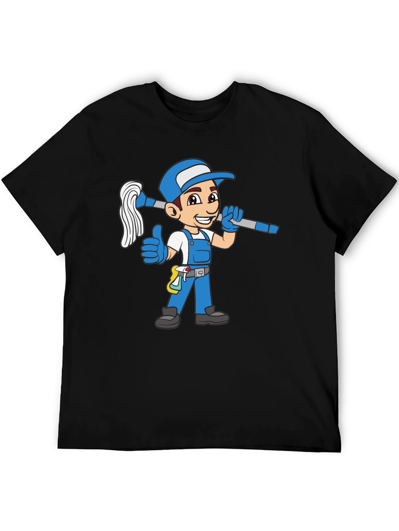 Cartoon Janitor T-Shirt