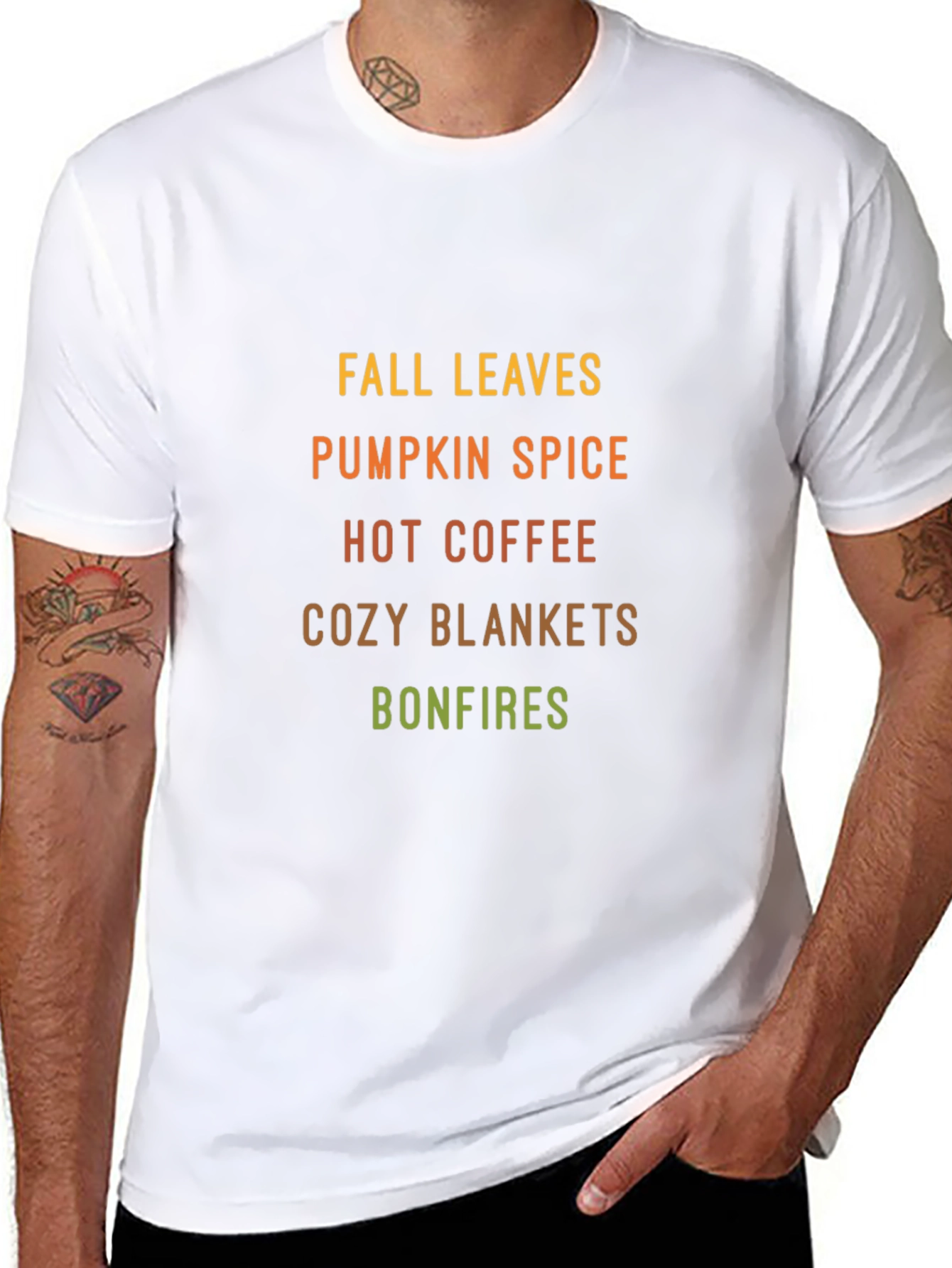 Fall Leaves Pumpkin Spice T-Shirt