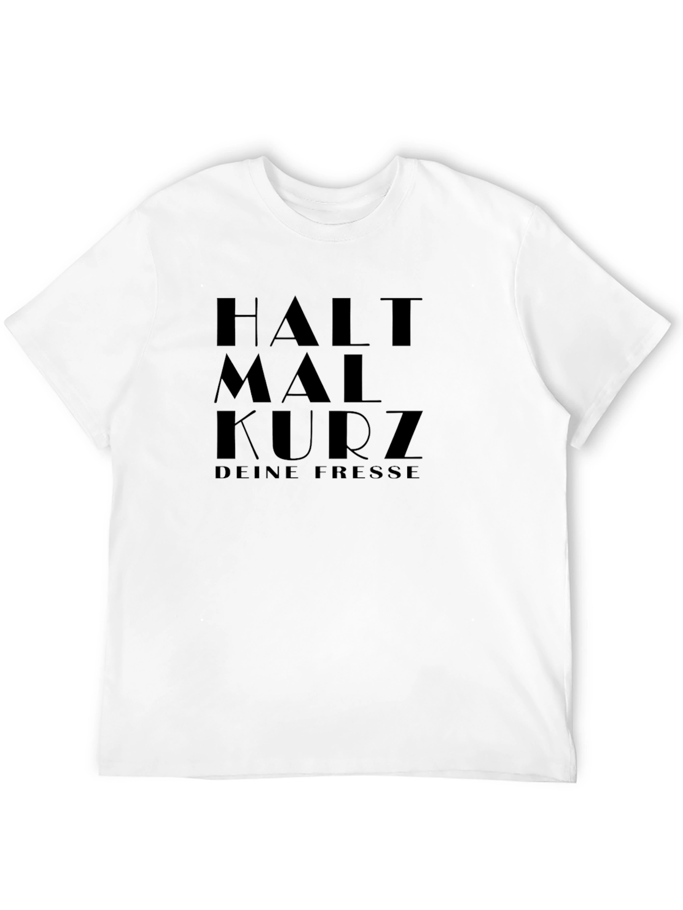 Halt Mal Kurz Graphic Tee - Black