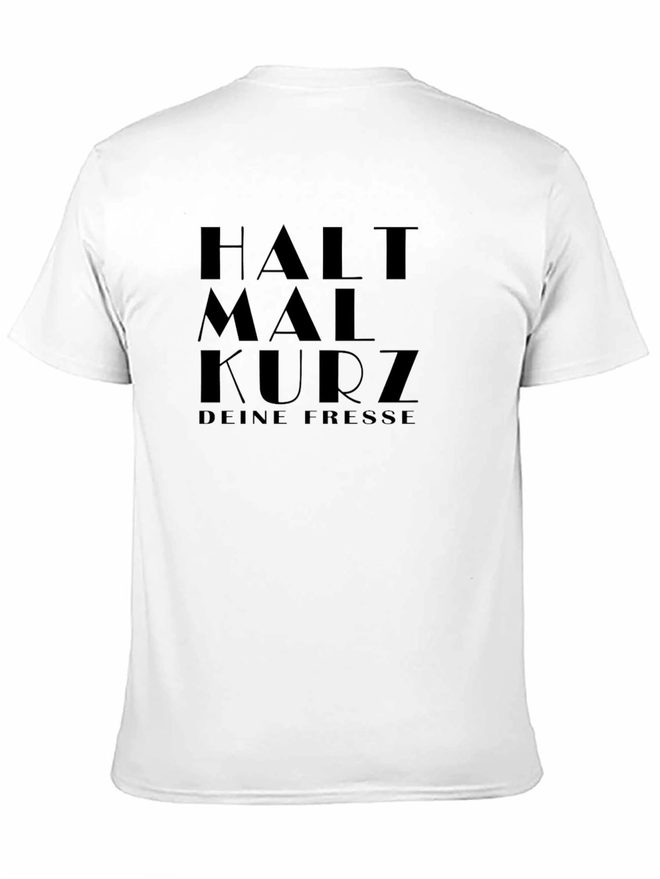 Halt Mal Kurz Graphic Tee - Black