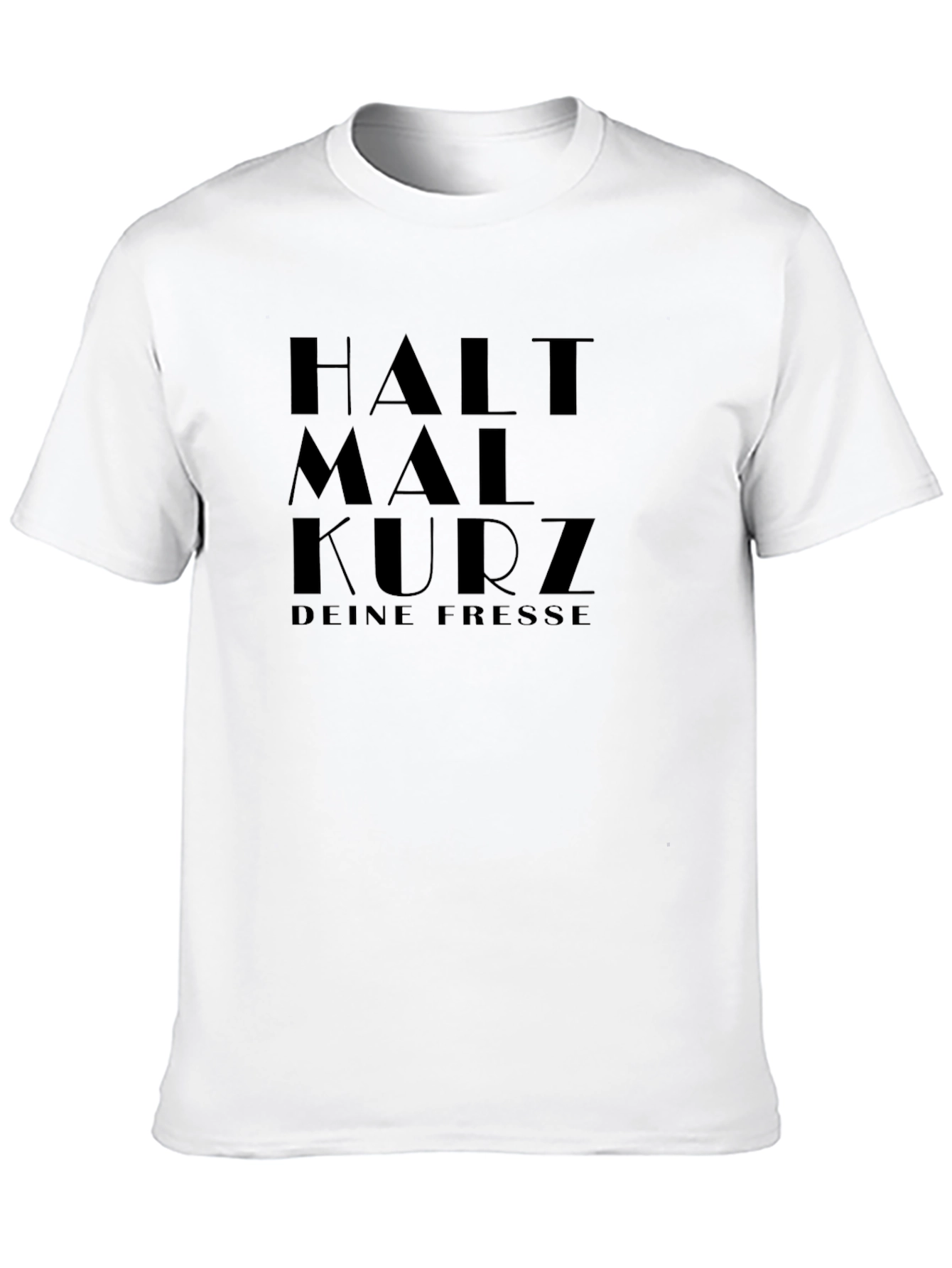 Halt Mal Kurz Graphic Tee - Black
