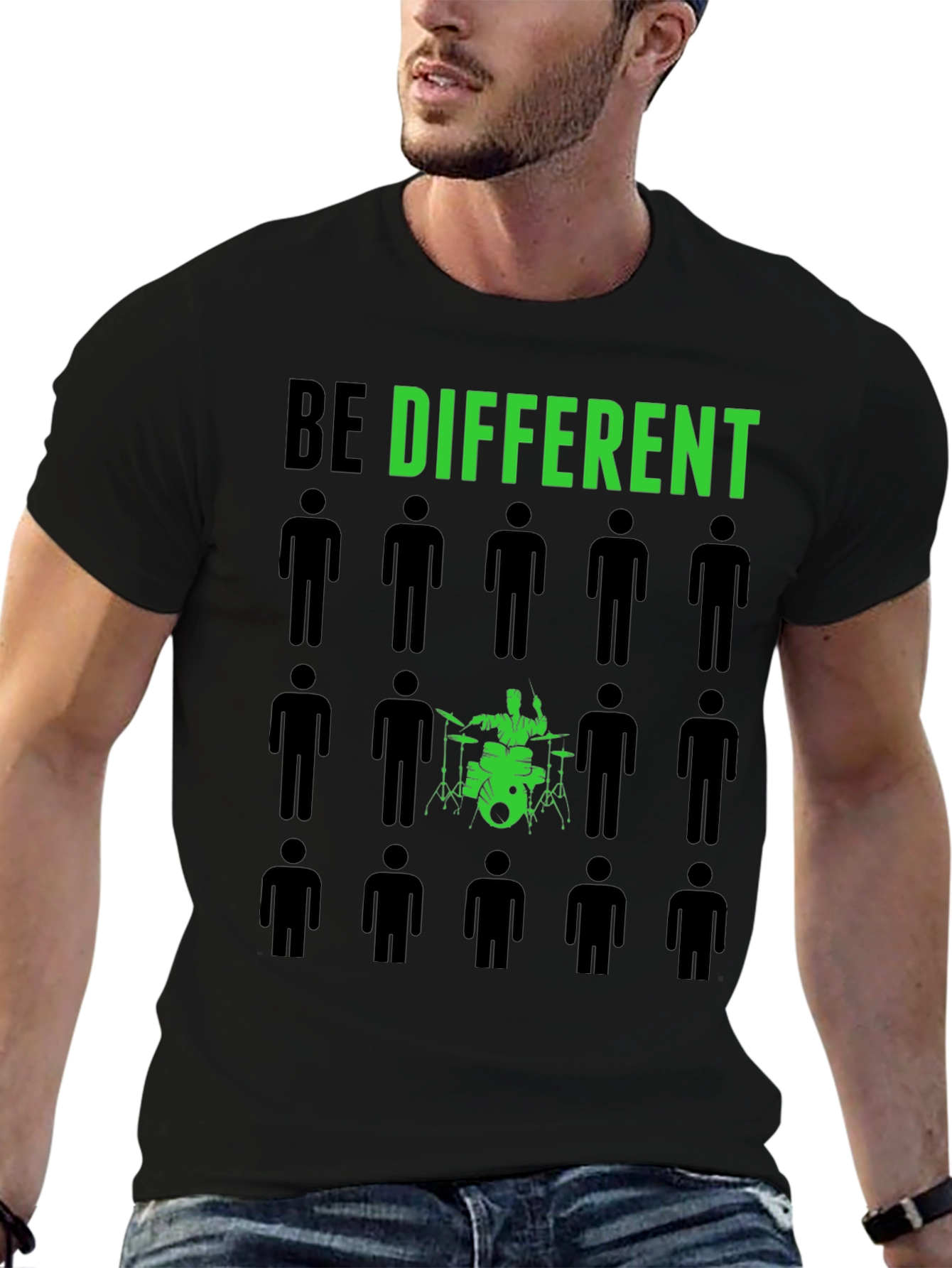 Be Different T-Shirt - Drummer Design