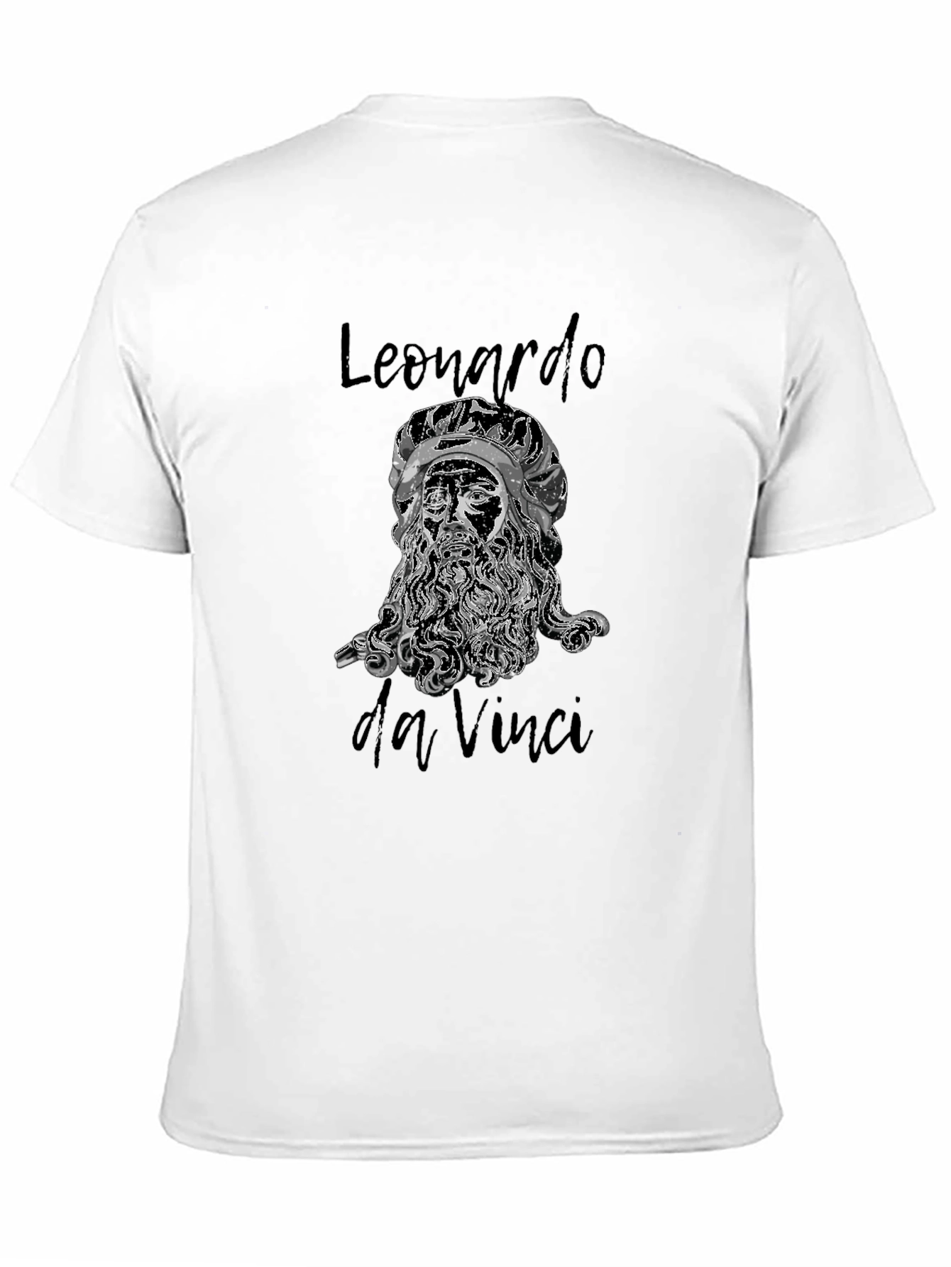 Leonardo Da Vinci Black T-Shirt