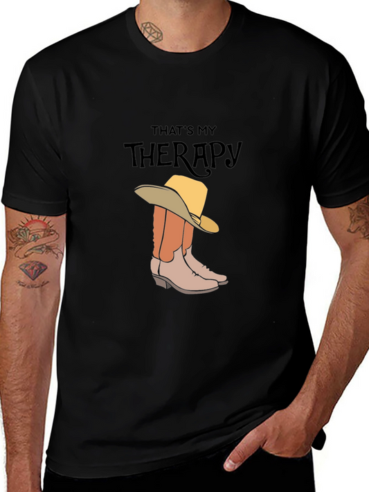 Thats My Therapy T-Shirt - Cowboy Boots & Hat Graphic Tee