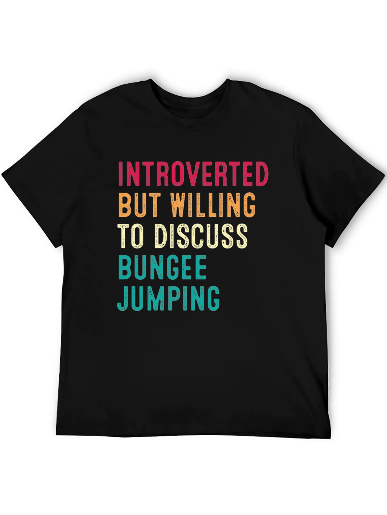 Introverted Bungee Jumping Graphic T-Shirt