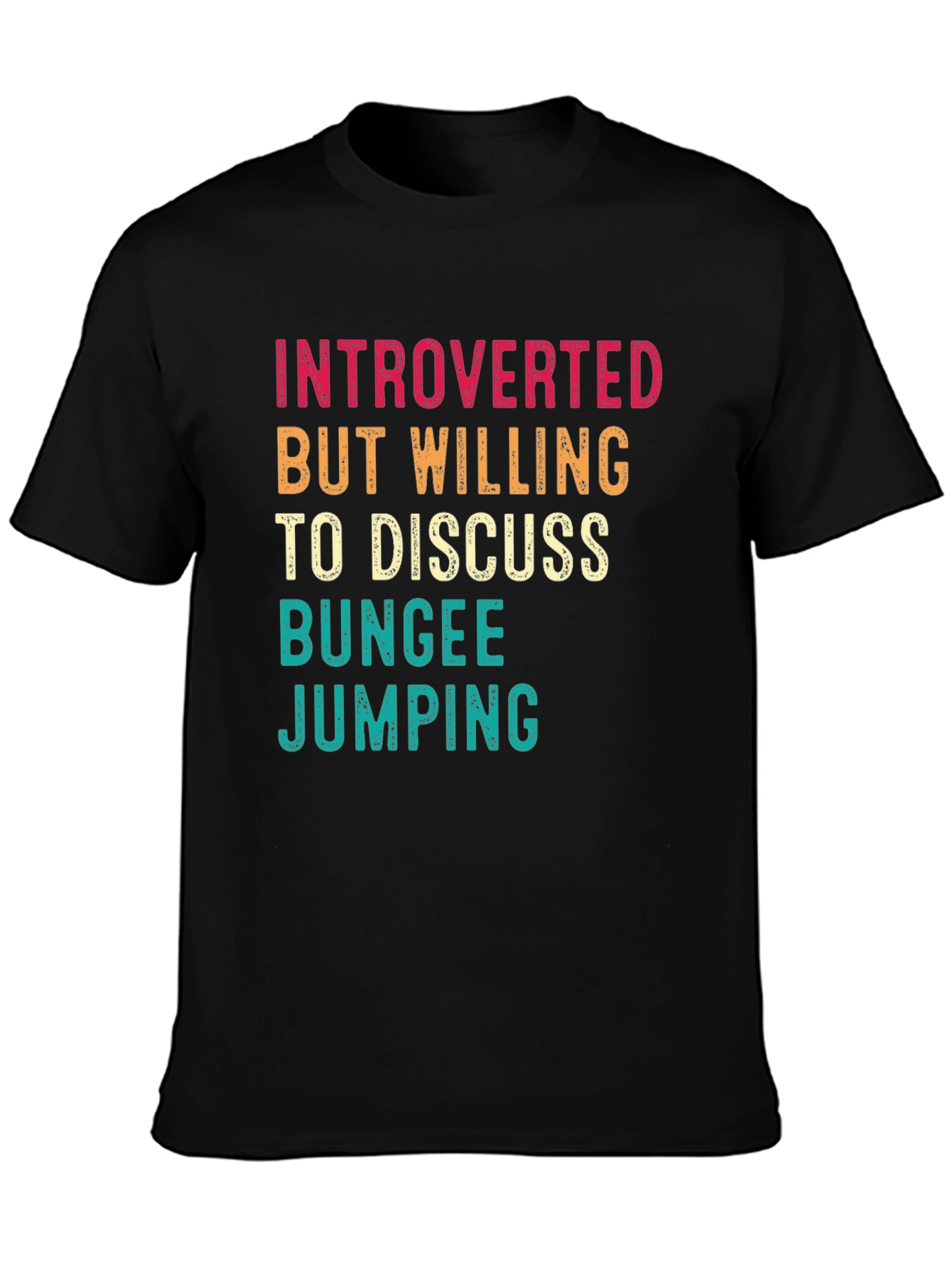 Introverted Bungee Jumping Graphic T-Shirt