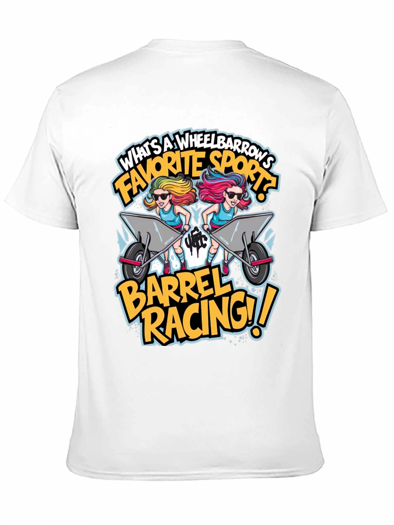 Wheelbarrow Barrel Racing Graphic Tee