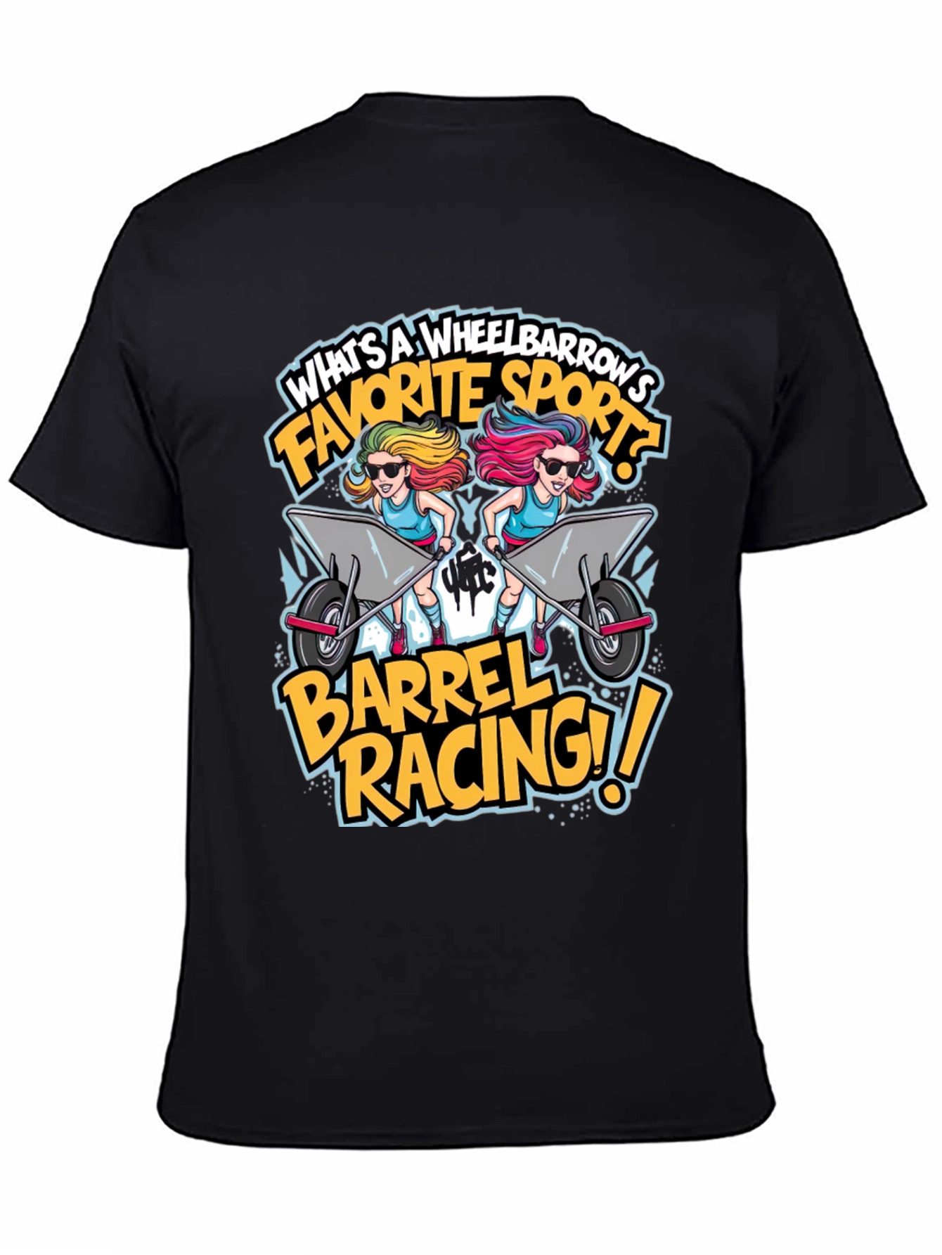 Wheelbarrow Barrel Racing Graphic Tee