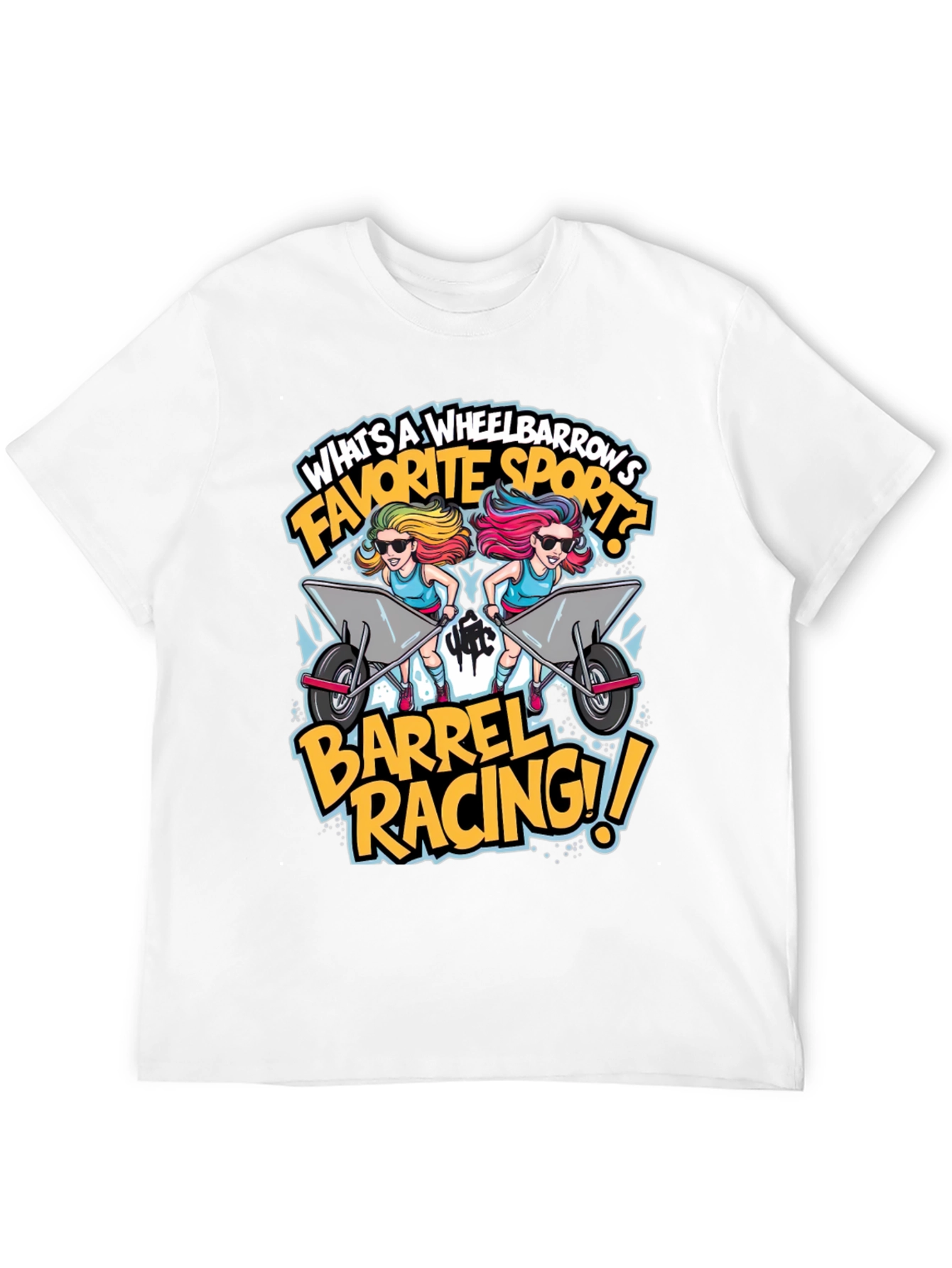 Wheelbarrow Barrel Racing Graphic Tee