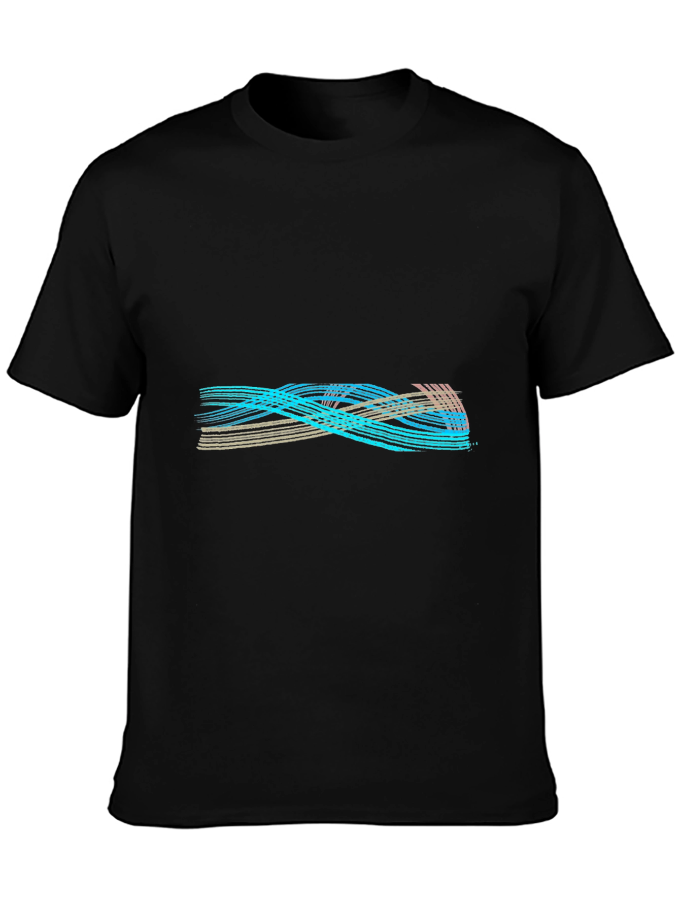 Abstract Lines Graphic Tee - Casual Comfort